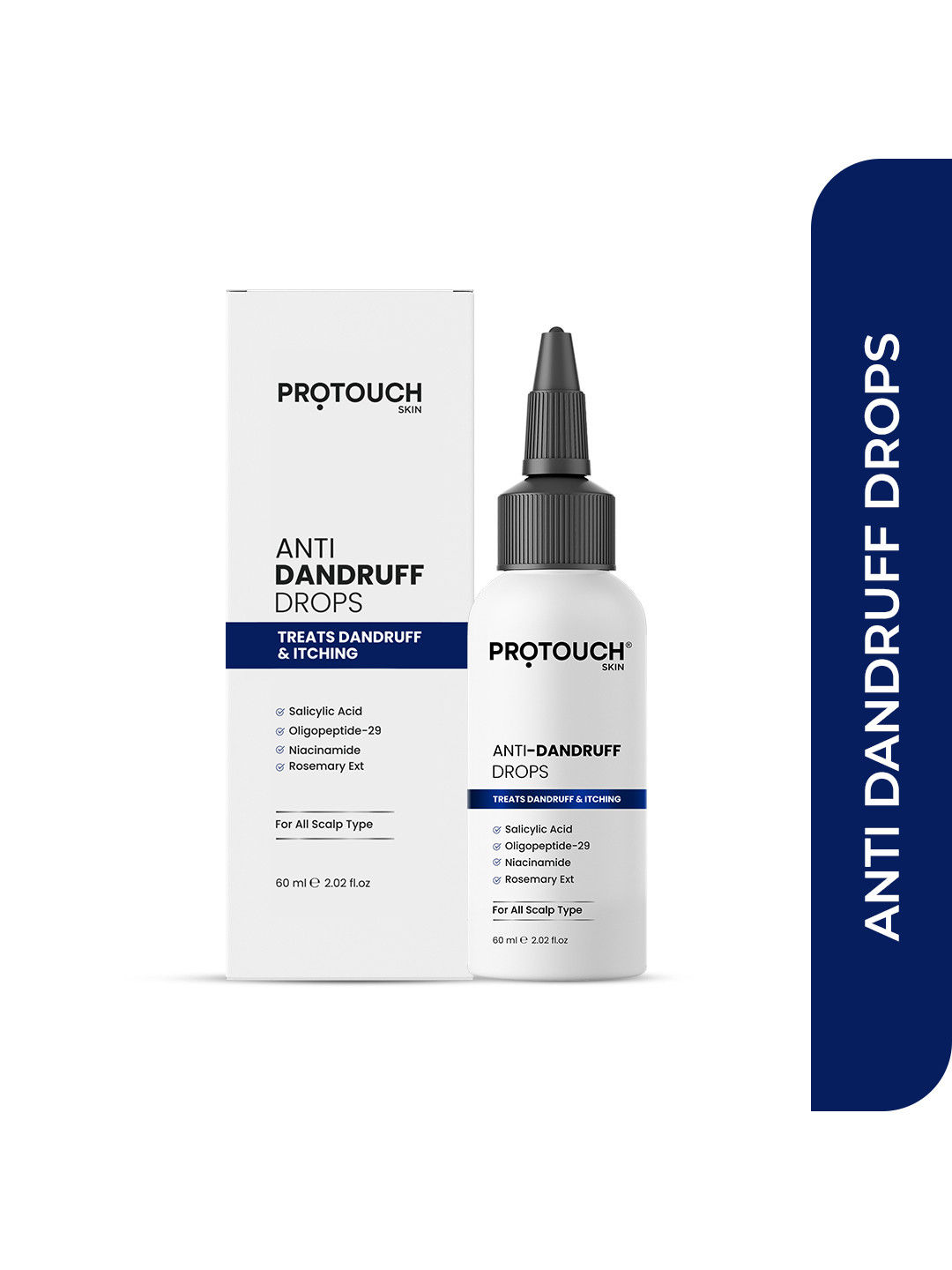 PROTOUCH Anti Dandruff Serum with Salicylic Acid to Prevent Dandruff & Itchiness - 60ml