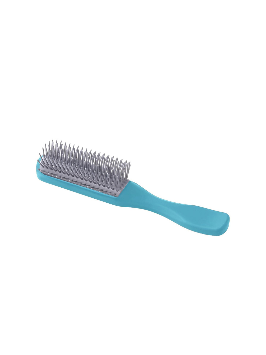 Yellow Chimes Flat Hair Brush with Strong & Flexible Bristles - Blue