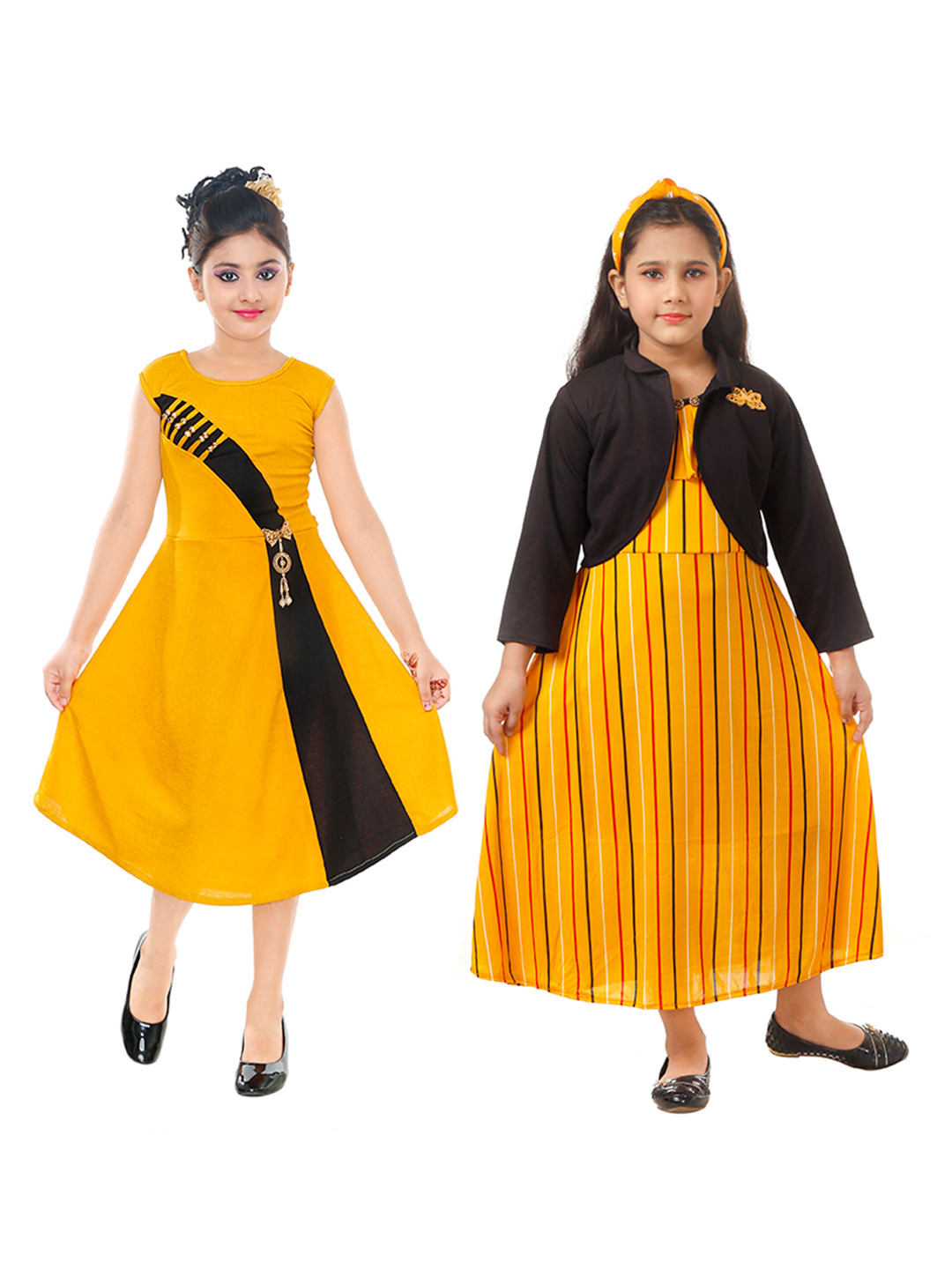 BAESD  Pack of 2 A Line Midi Dress