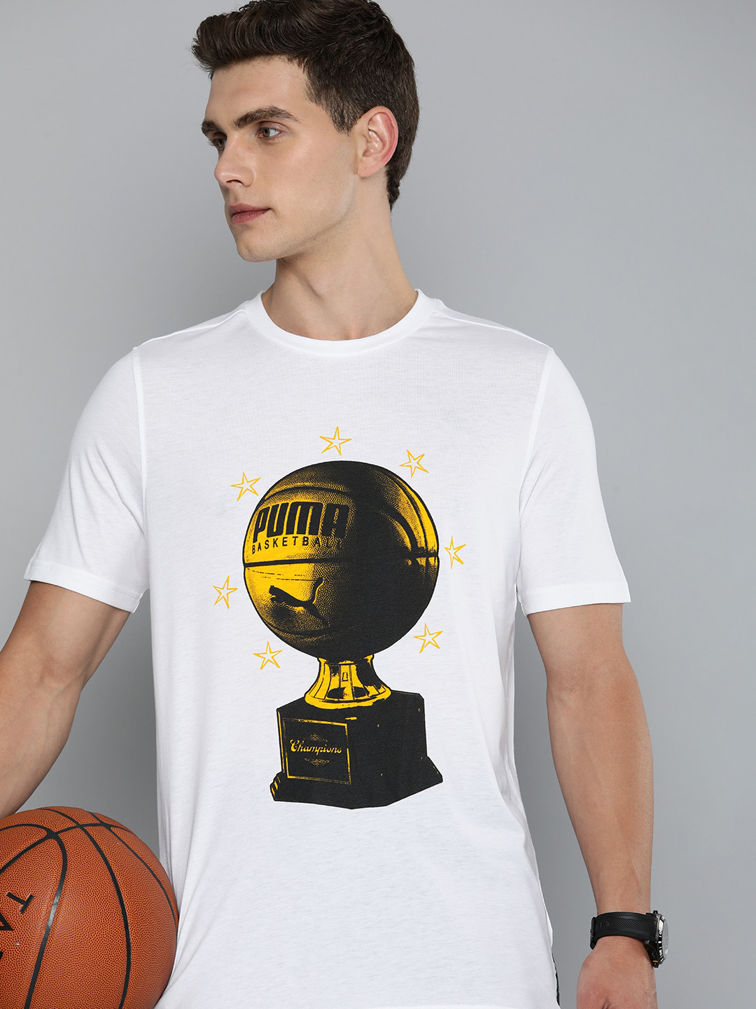 Puma Men TSA Graphic Printed Basketball T-shirt