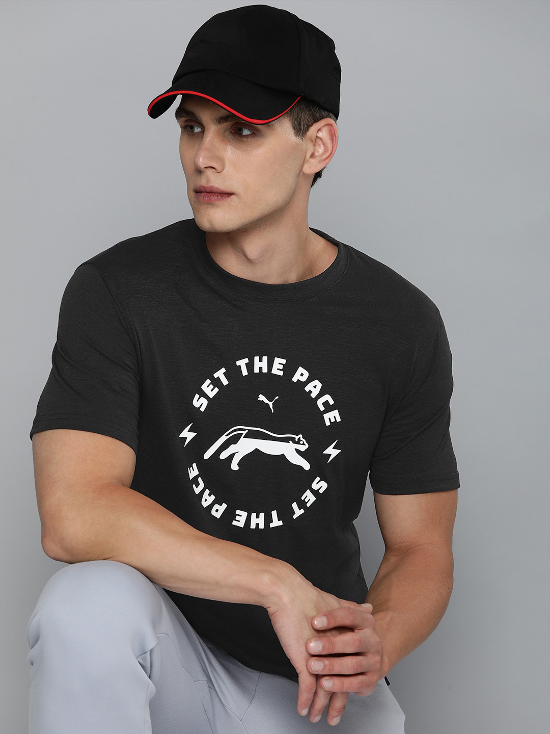 Puma Men Typography Printed dryCELL Training T-shirt