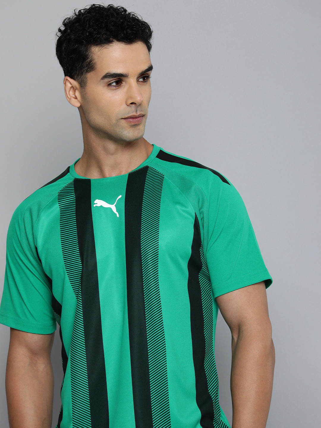 Puma teamLIGA Striped Men Football Jersey