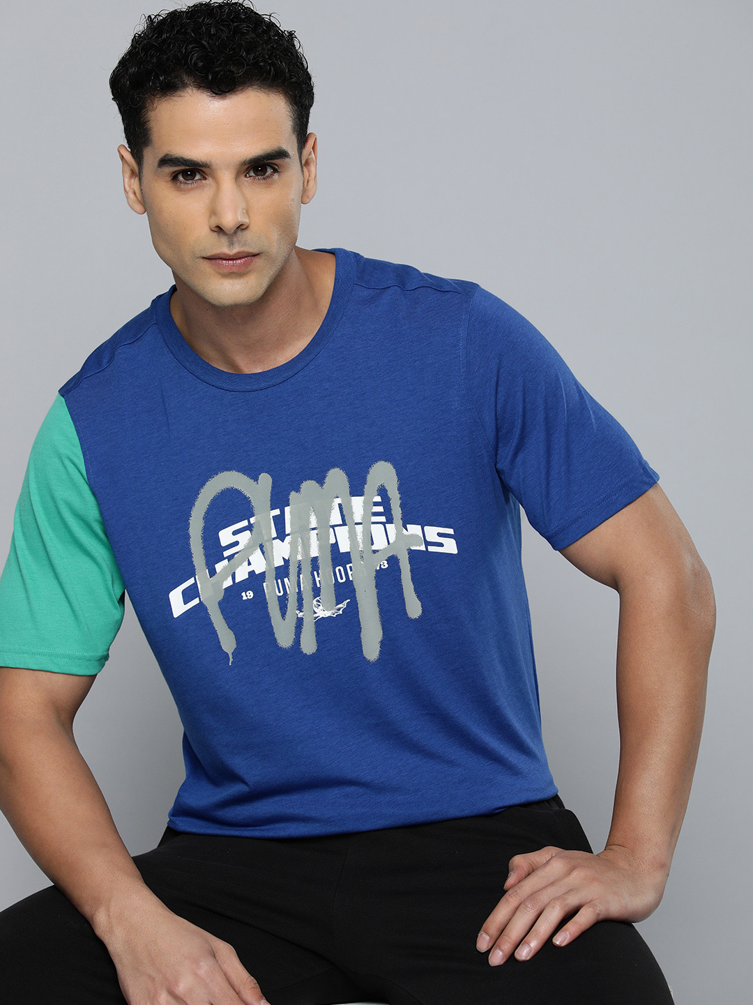 Puma Typography Printed State Champs Basketball T-shirt