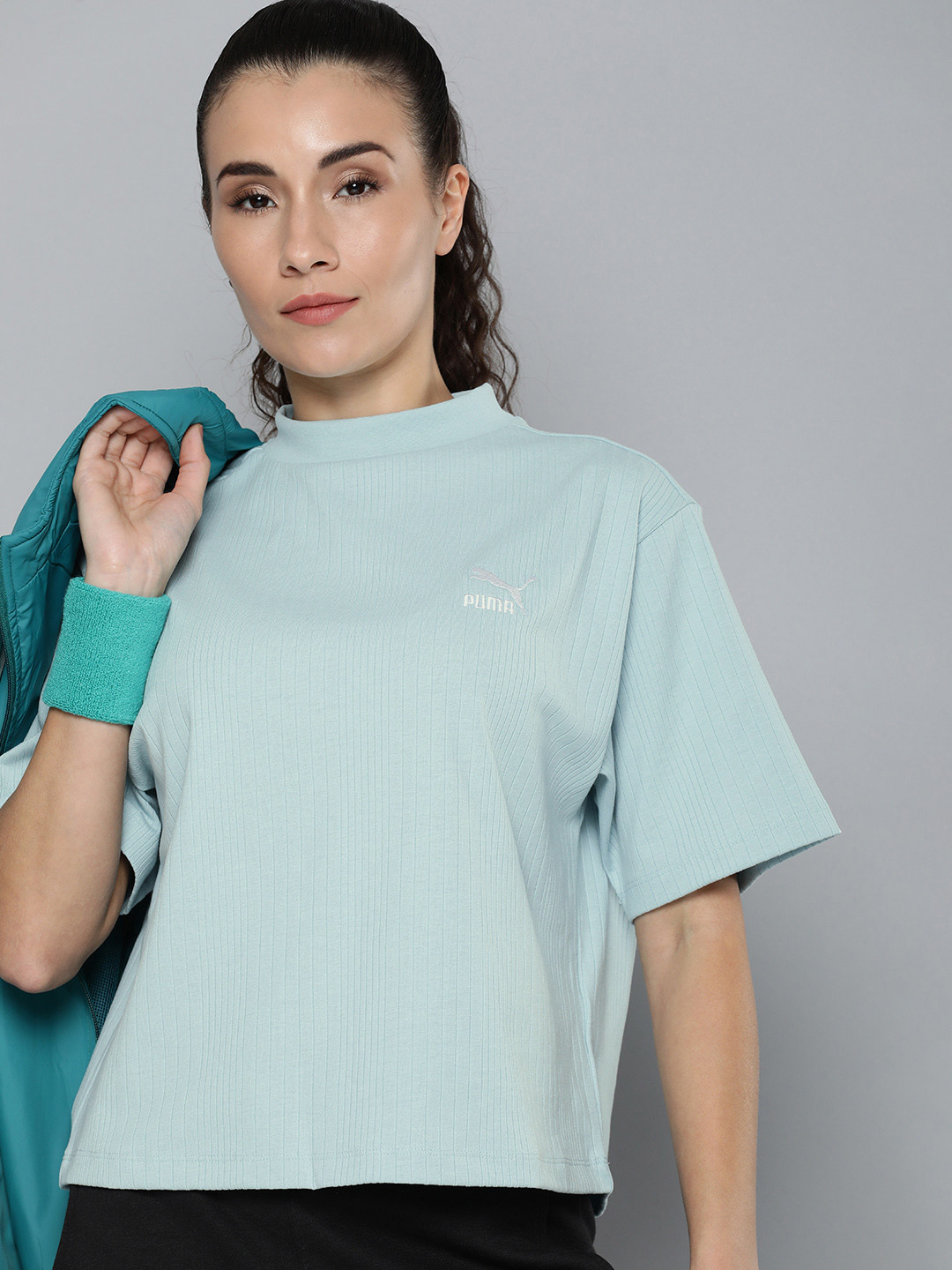 Puma Classics Relaxed Fit Ribbed Outdoor T-shirt