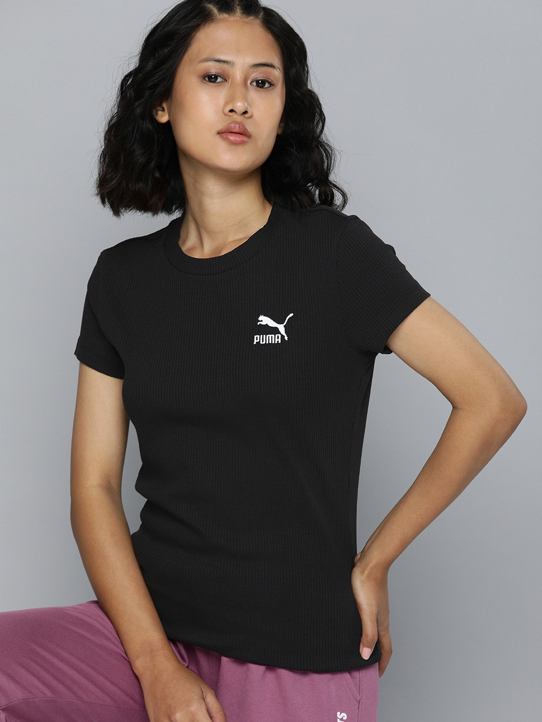 Puma CLASSICS Ribbed Slim Fit T-shirt