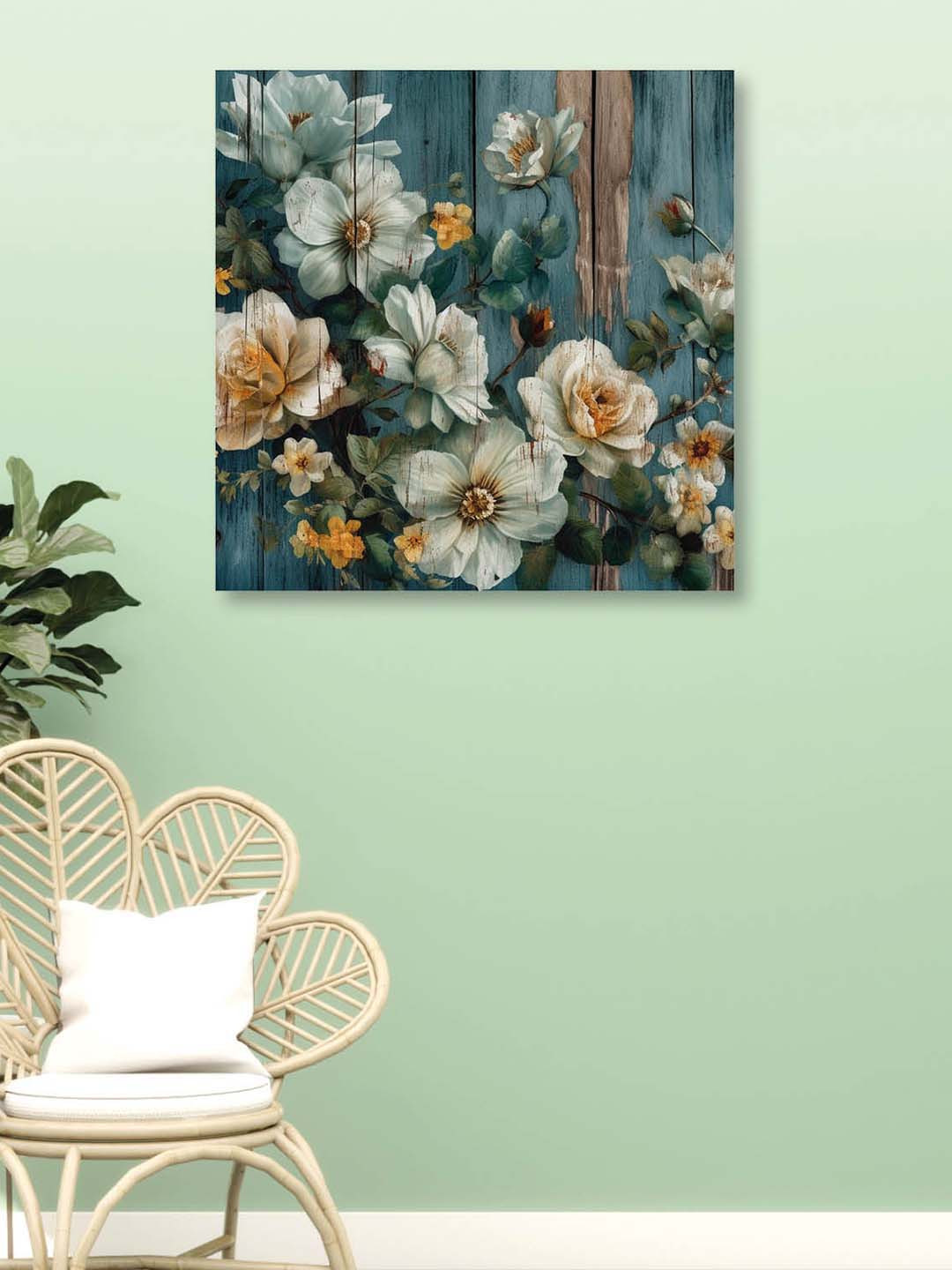 OLIVE TREE Canvas Wall Square Paintings Wall Art - 24 x 24In