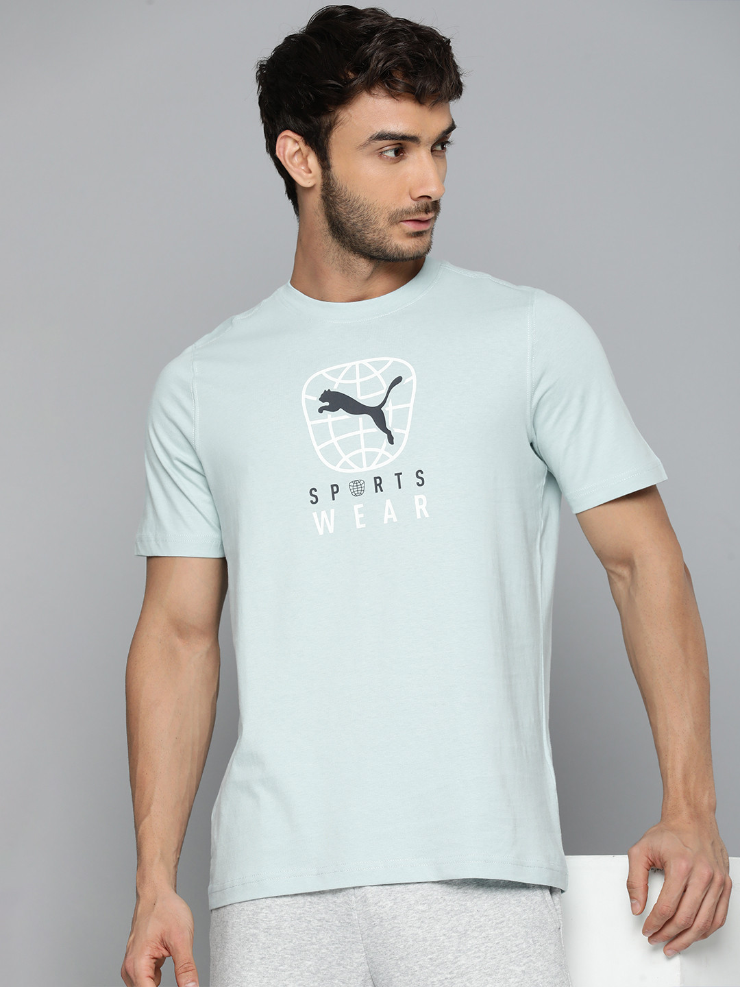 Puma BETTER SPORTSWEAR Brand Logo Printed Pure Cotton T-shirt