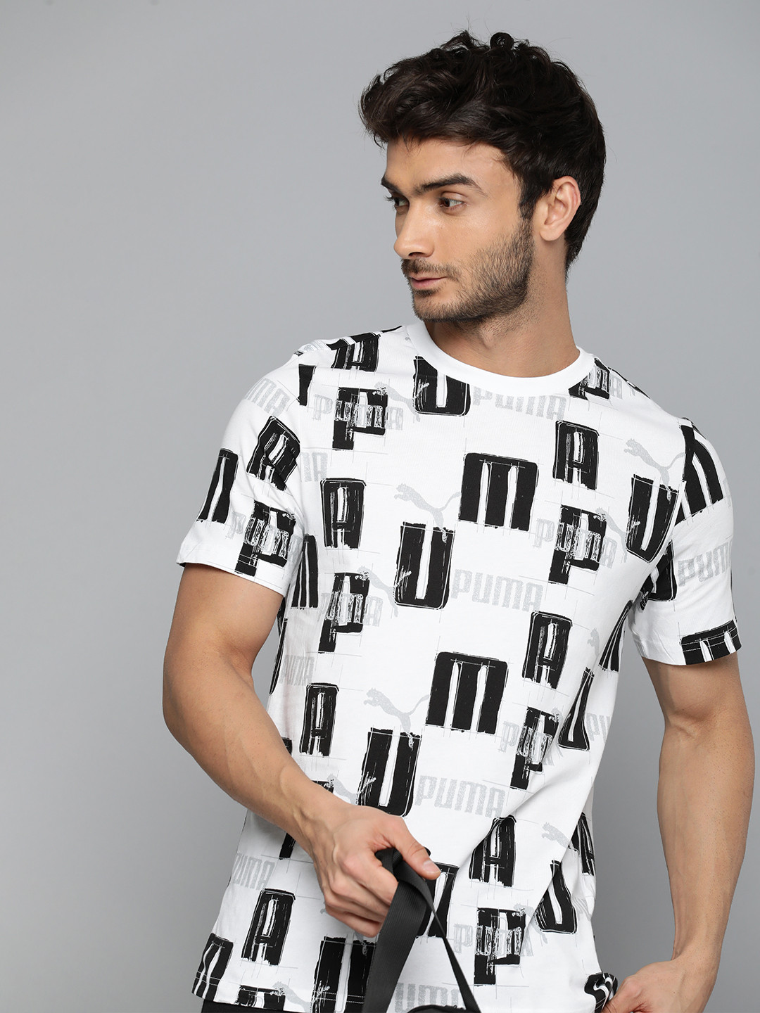 Puma Brand Logo LAB Printed Pure Cotton T-shirt