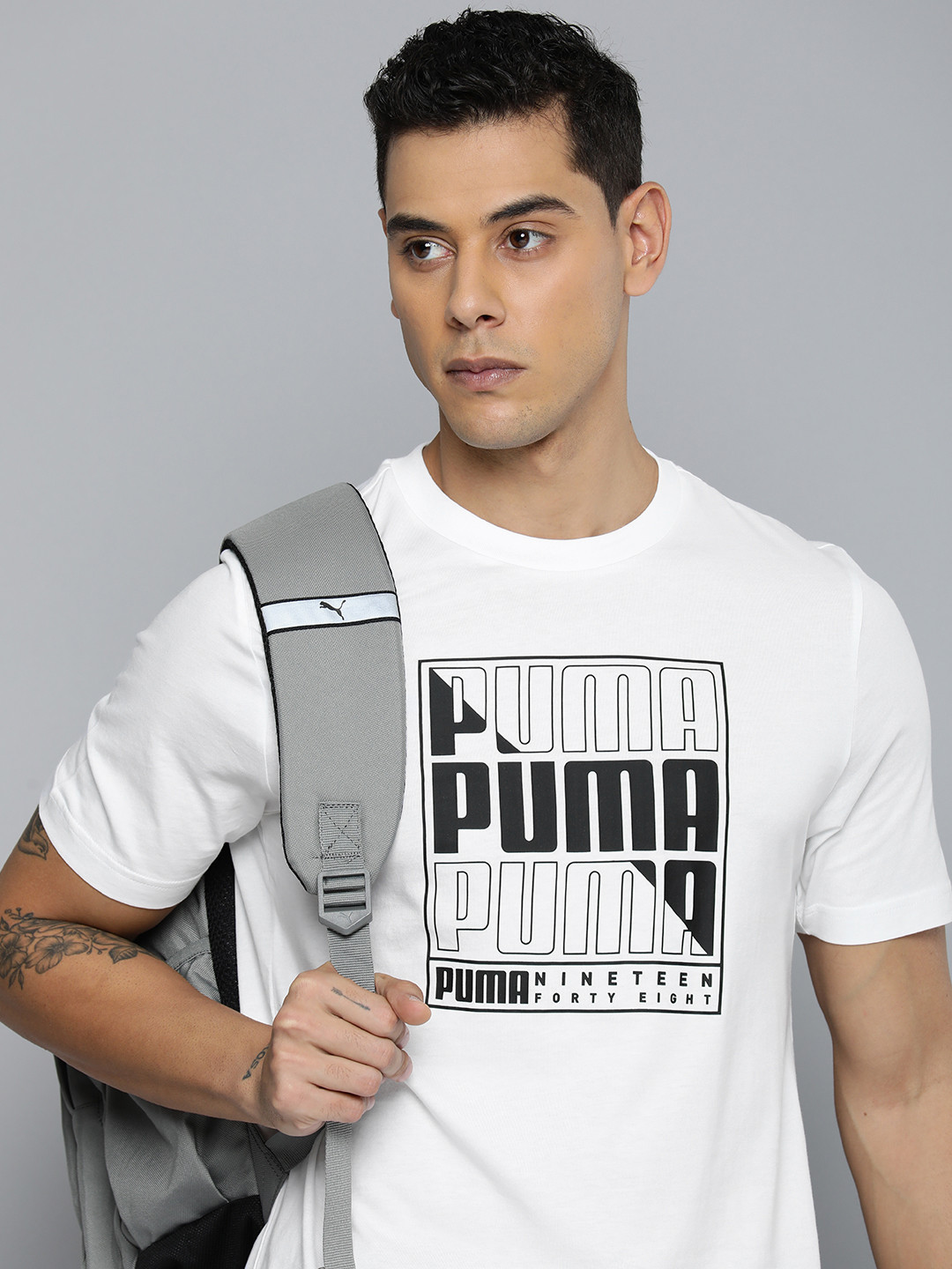 Puma Pure Cotton GRAPHICS PUMA Box Outdoor T-shirt