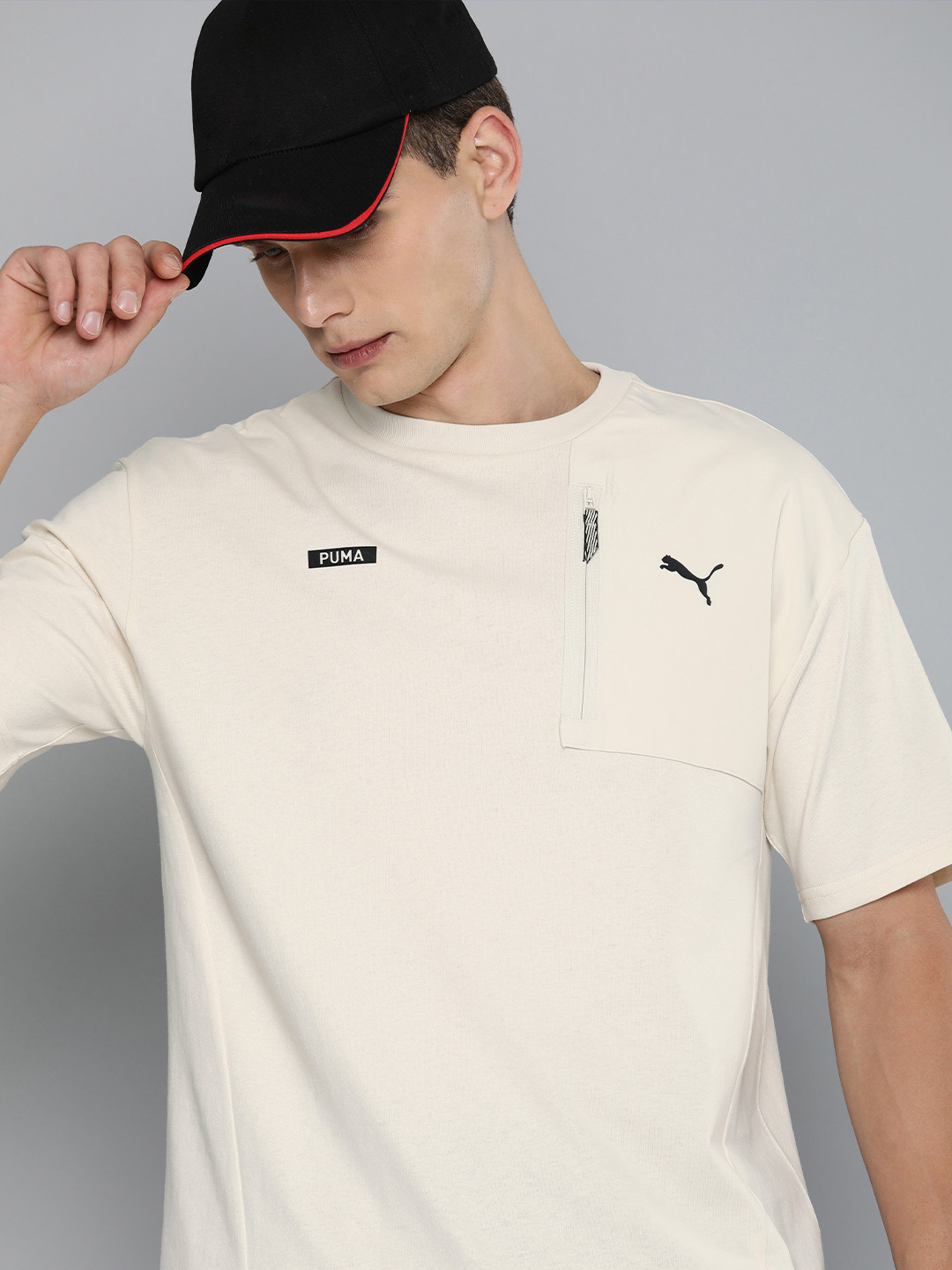 Puma Men Desert Road Pure Cotton Relaxed Fit dryCELL T-shirt