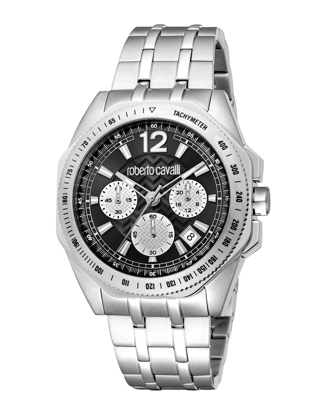 Roberto Cavalli Men Stainless Steel Bracelet Style Straps Analogue Watch RC5G100M0065