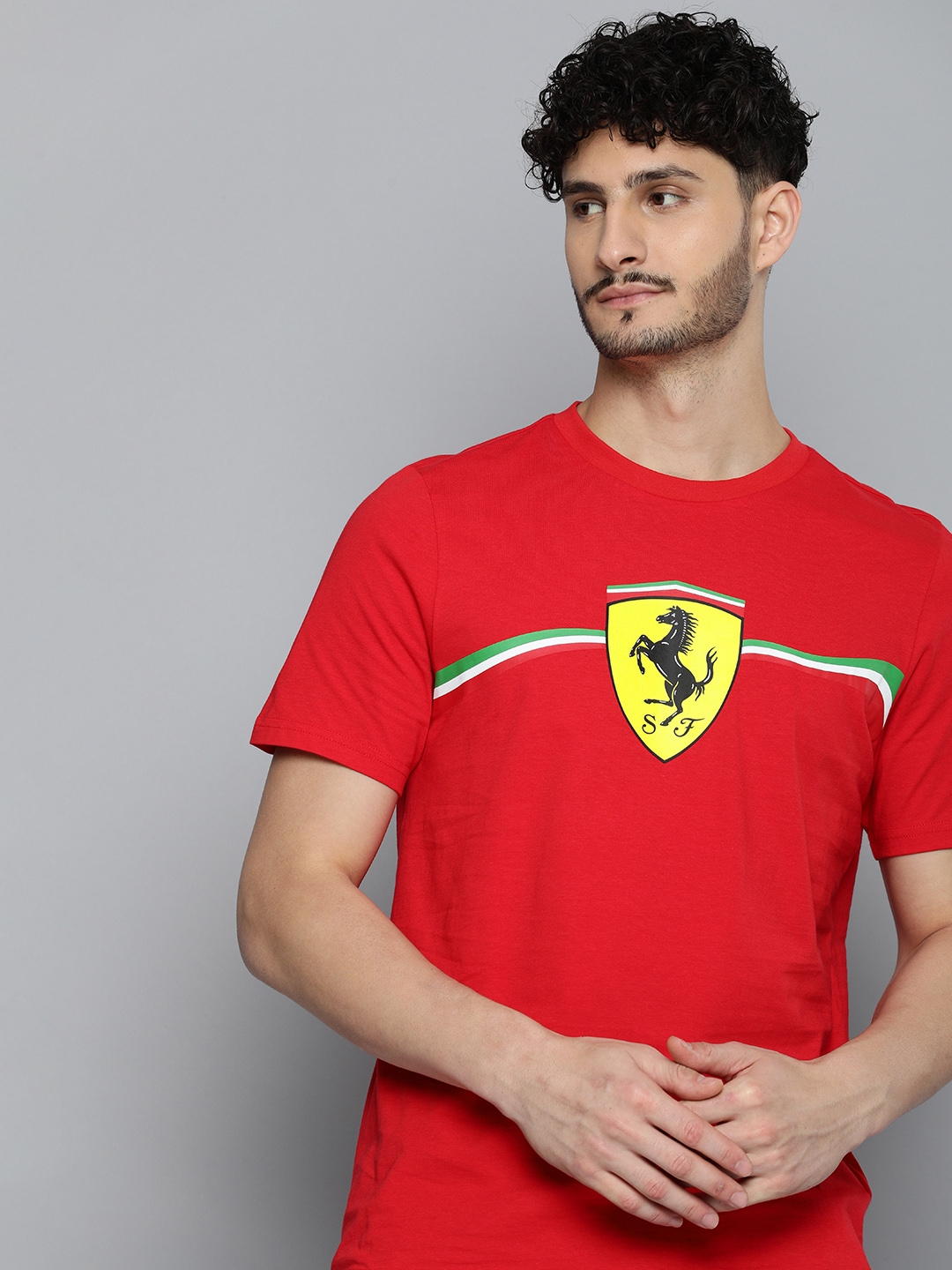 Buy PUMA Motorsport Men Scuderia Ferrari Race Big Shield Heritage Printed T shirt Tshirts for Men 27160660 Myntra