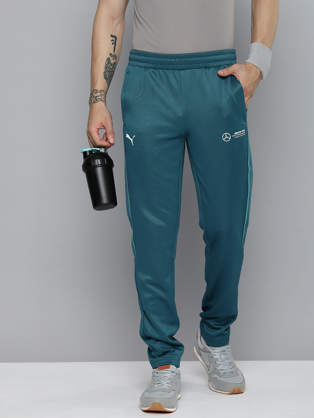 PUMA Motorsport Men Mercedes-AMG Petronas Motorsport MT7 dryCELL Open Cuff Track Pants