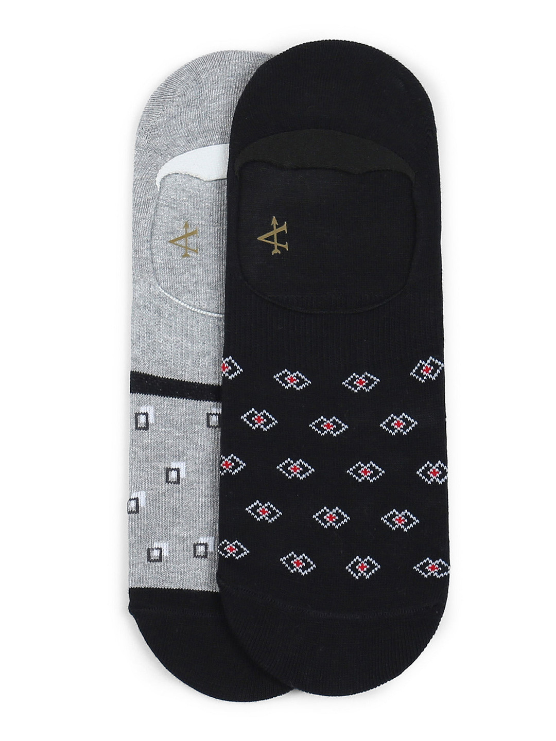Arrow Men Pack Of 2 Patterned Pure Cotton Ankle Length Socks