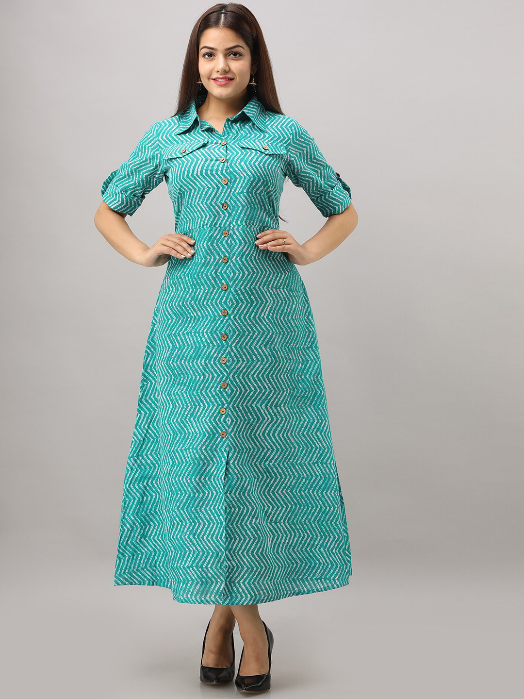 HERE&NOW Printed Handloom Kurta