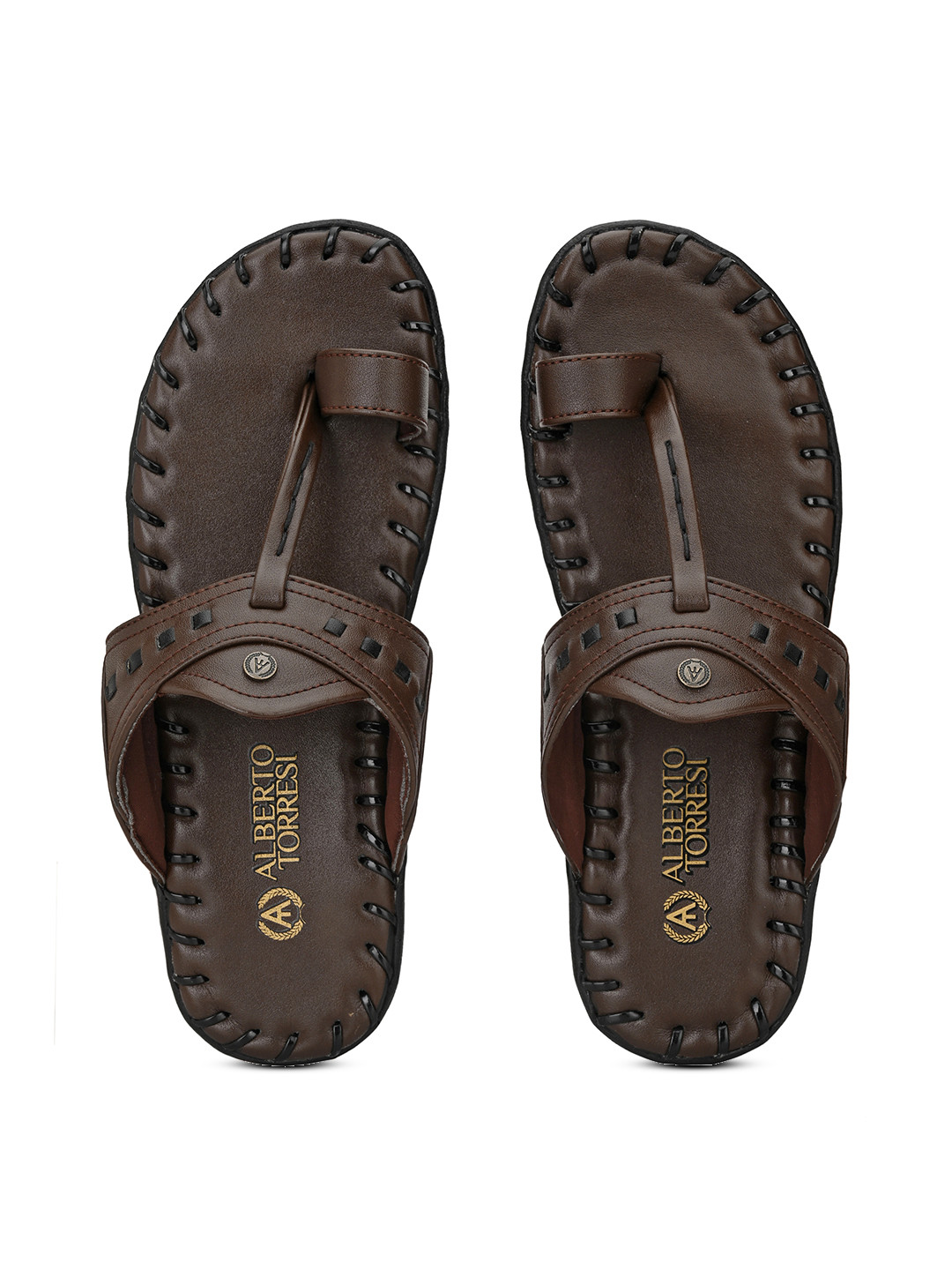 Alberto Torresi Men Brown Comfort Sandals