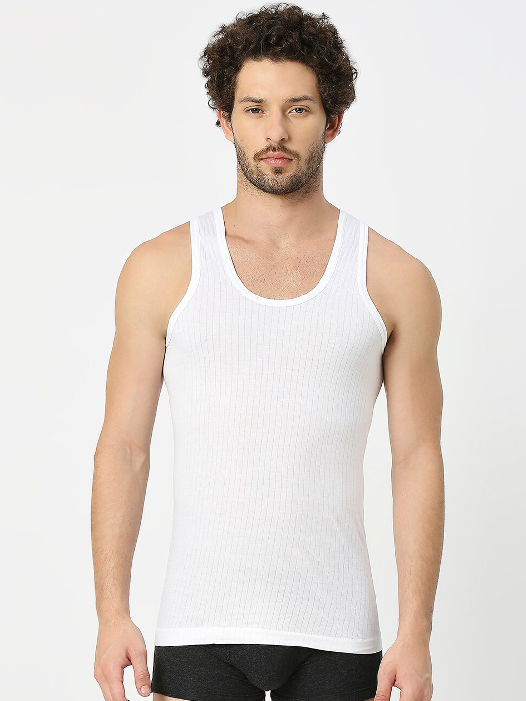 FRENCHIE Pack Of 5 Assorted Pure Cotton Innerwear Vests FRELT_New_P5_95