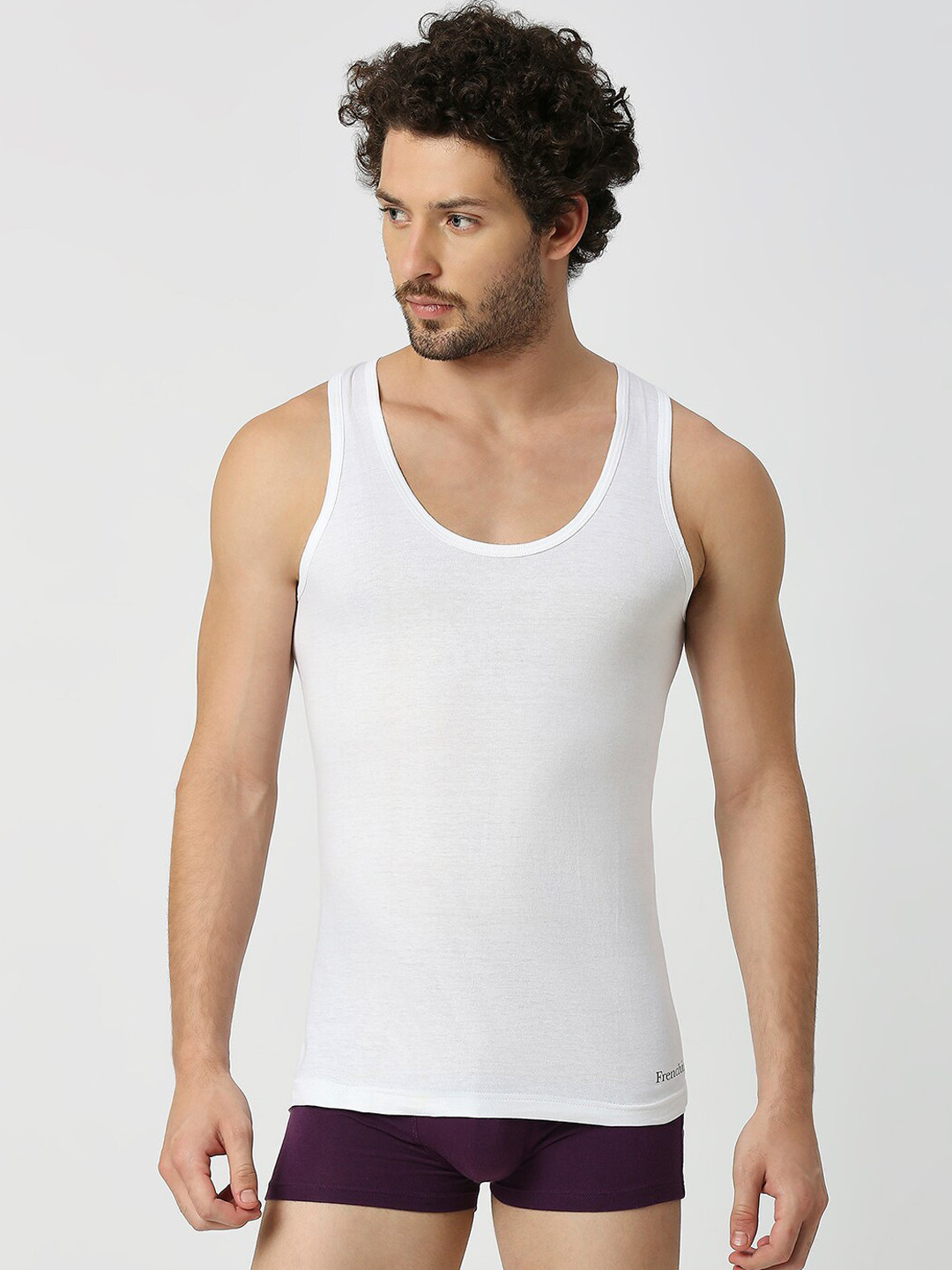 FRENCHIE Pack Of 6 Pure Cotton Innerwear Vests FR-MI-VS-OXYRN-10P-80-PO6