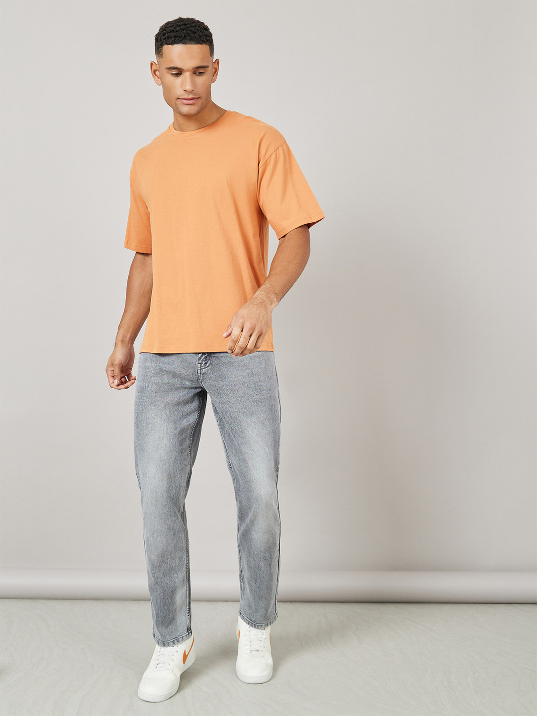 Styli Men Light Wash Slim Fit Denim Jeans