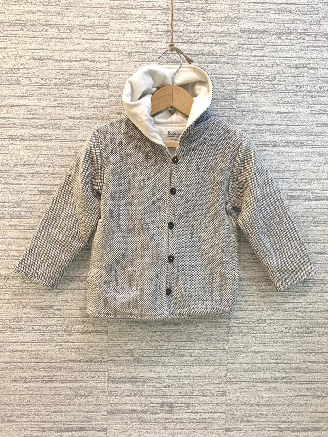 BAESD Kids Self Design Hooded Cotton Tailored Jacket