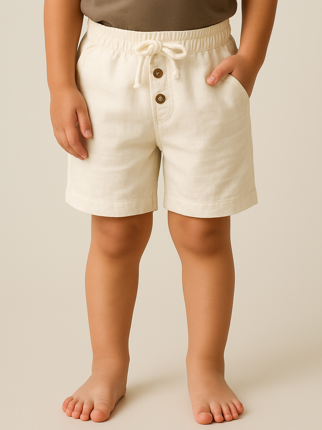 BAESD Kids Checked Cotton Shorts