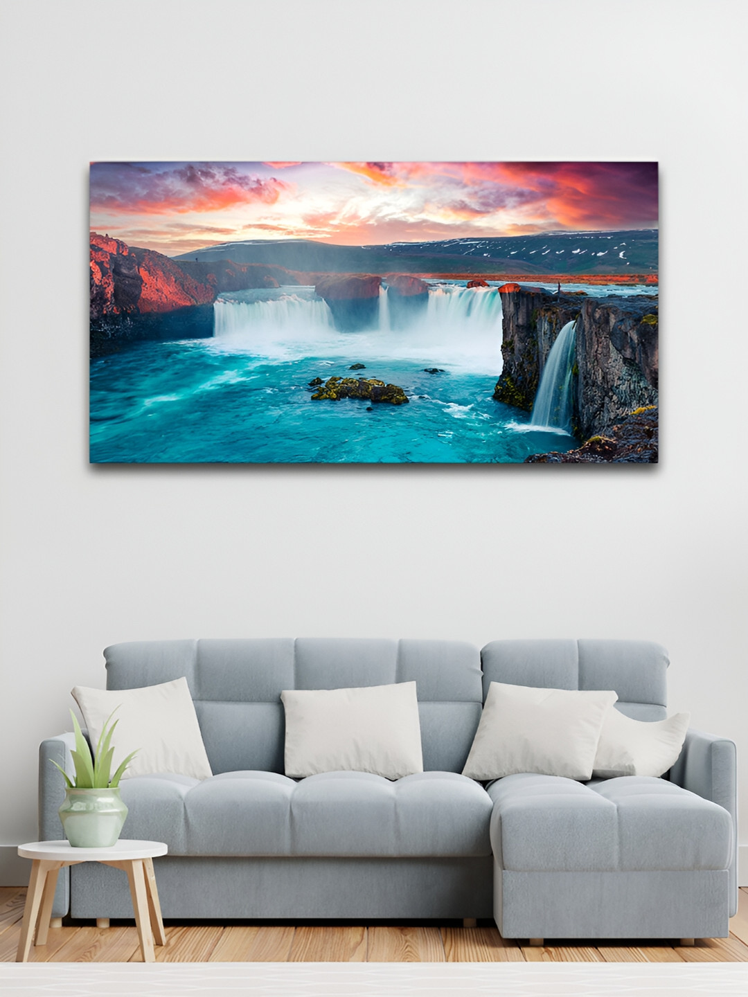 VibeCrafts Scenery Canvas Wall Rectangle Paintings Wall Art - 48 x 24 In