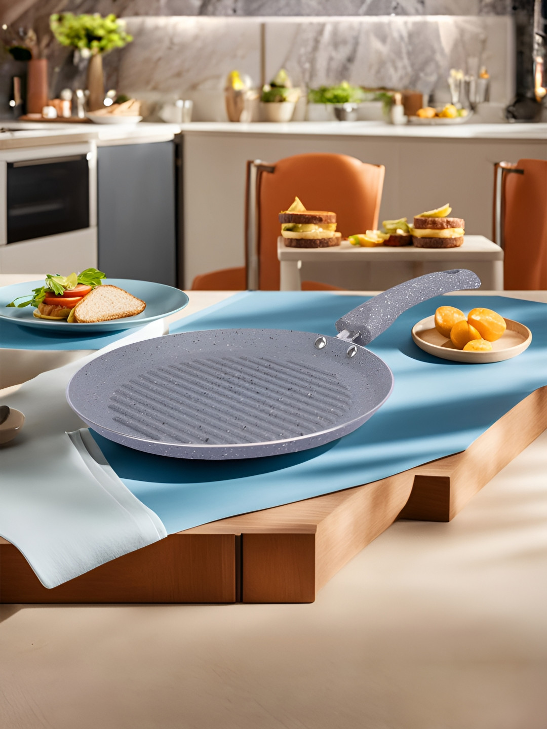 The Better Home Grey Dishwasher Safe Grill Pan