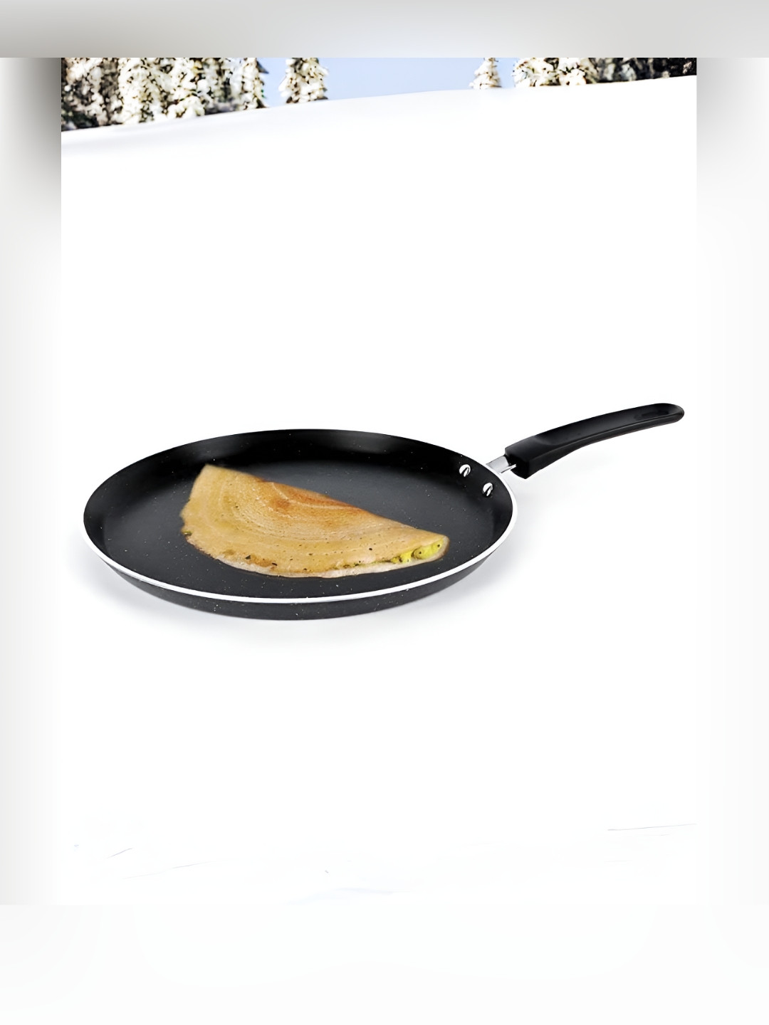 The Better Home Black Induction Base Dosa Tawa