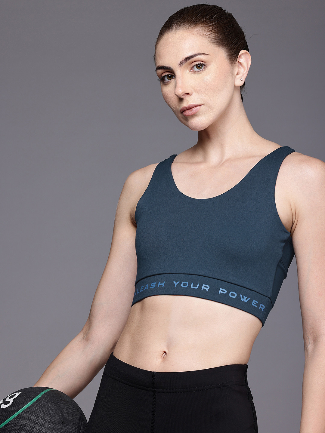 HRX by Hrithik Roshan Rapid Dry Anti Microbial Lightly Padded Training Bra