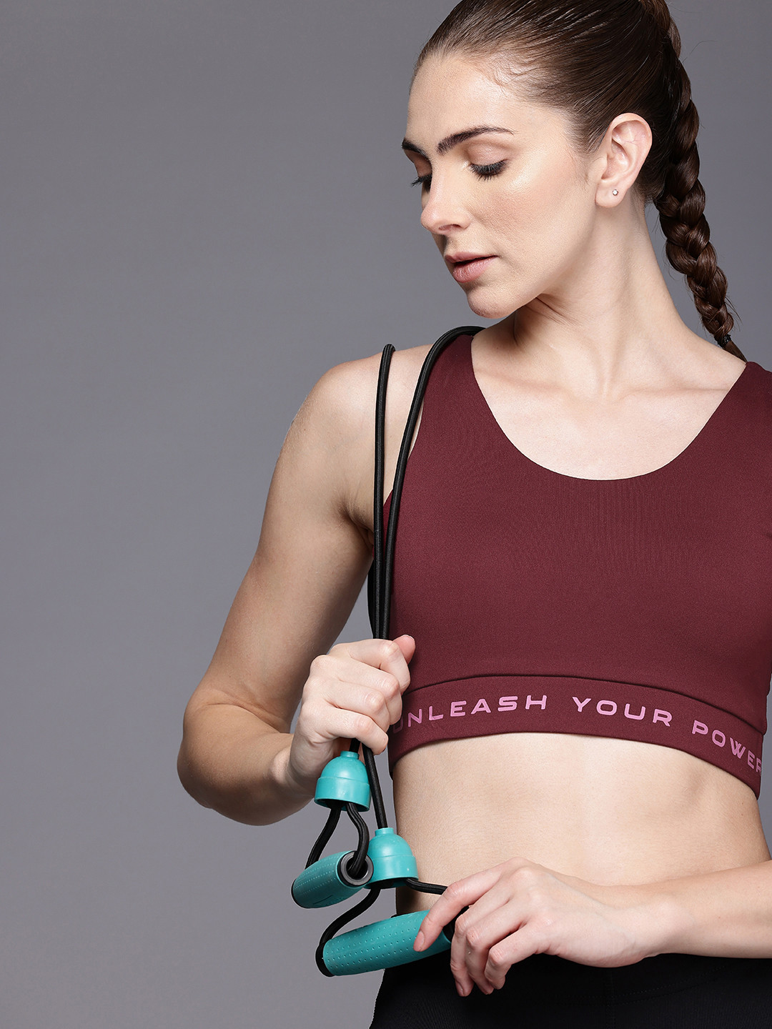 HRX by Hrithik Roshan Rapid Dry Anti Microbial Lightly Padded Training Bra