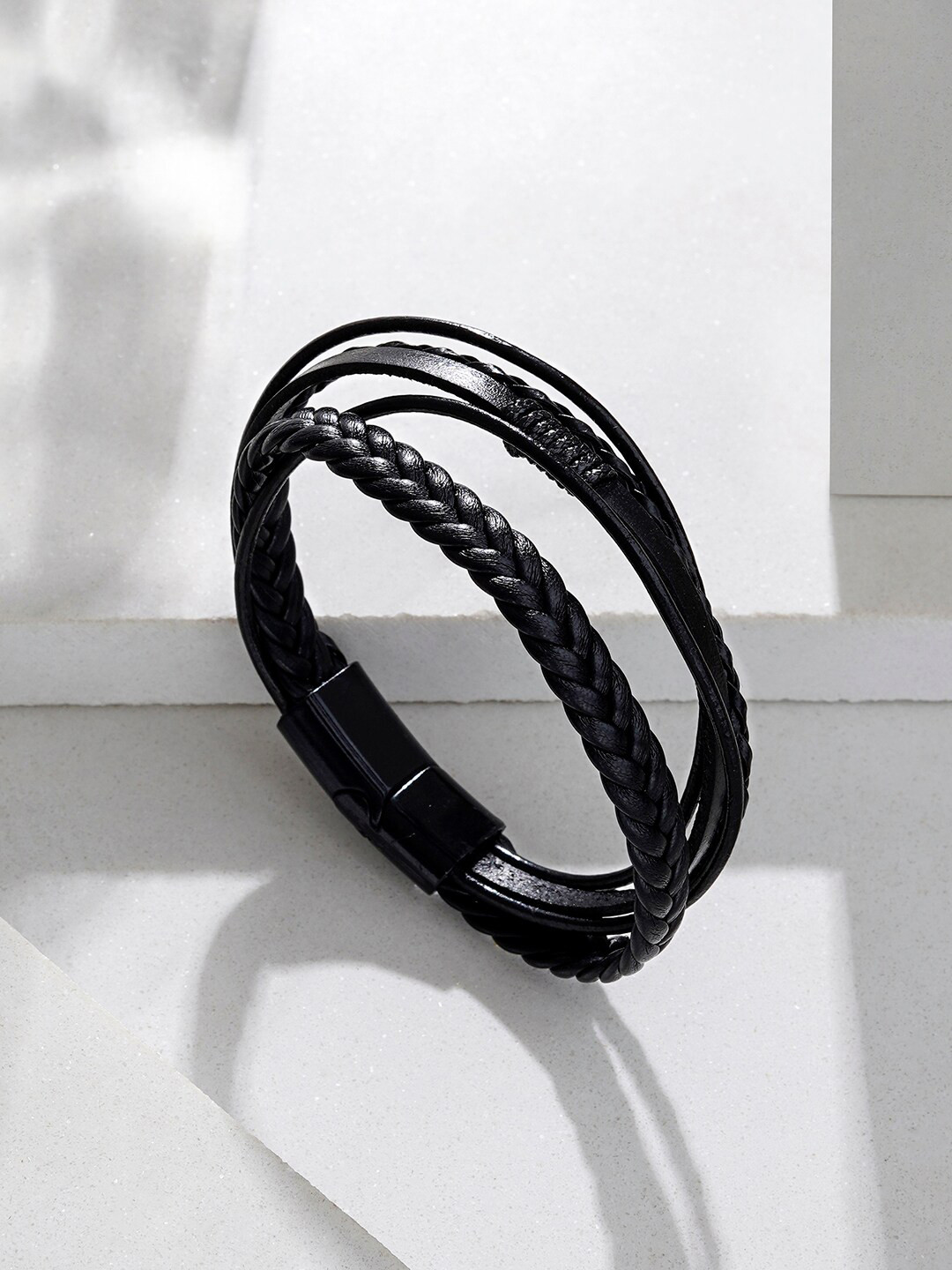 JOKER & WITCH Men Multistrand Buckle Bracelet