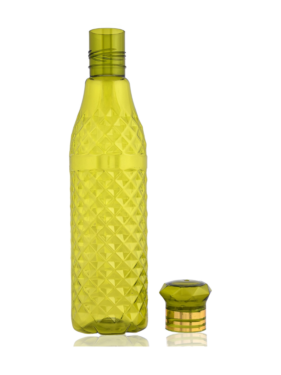 Kuber Industries Green Plastic BPA Free 12 Piece Water Bottle - 1L