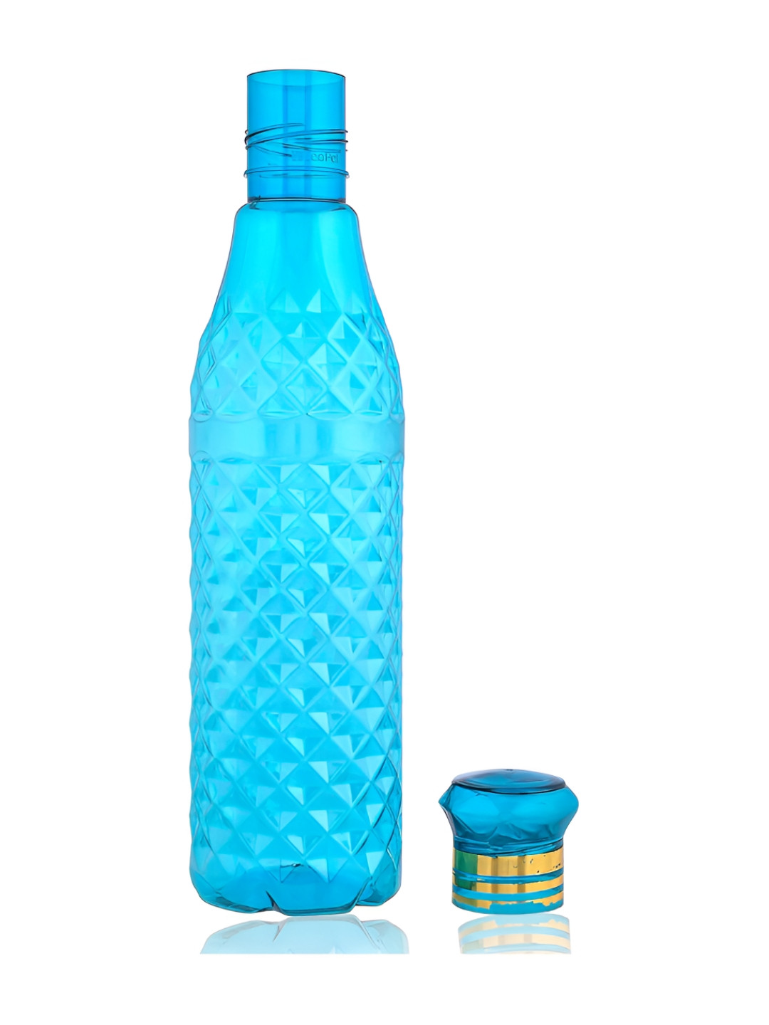 Kuber Industries Blue Plastic BPA Free 9 Piece Water Bottle - 1L