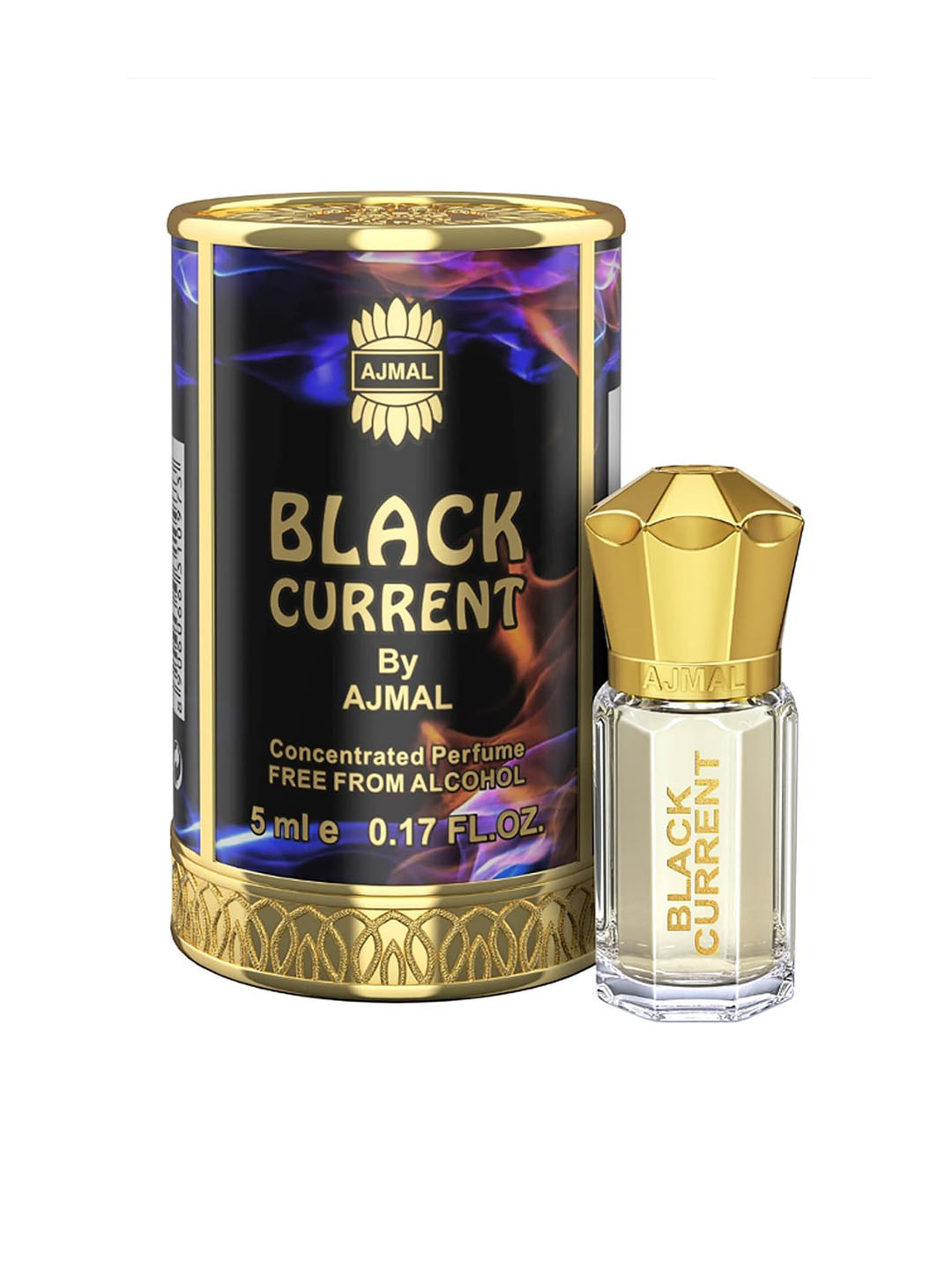 Ajmal Black Current Alcohol-Free Long Lasting Concentrated Attar Perfume - 5 ml