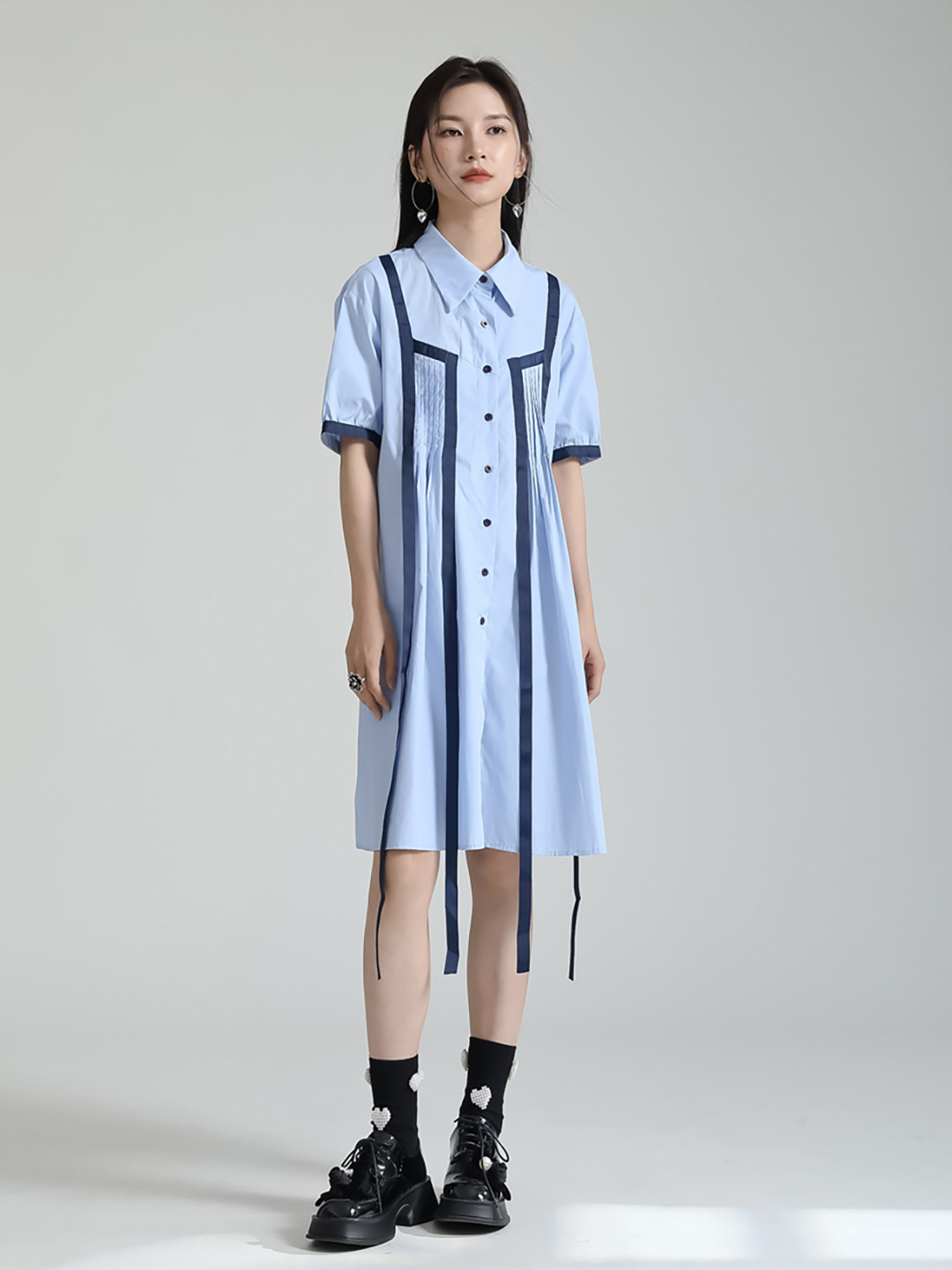 JC Collection Knee Length Shirt Dress