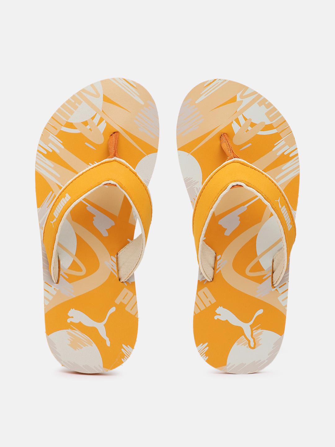 Puma Women Terra Colourblocked & Brand Logo Print Thong Flip-Flops
