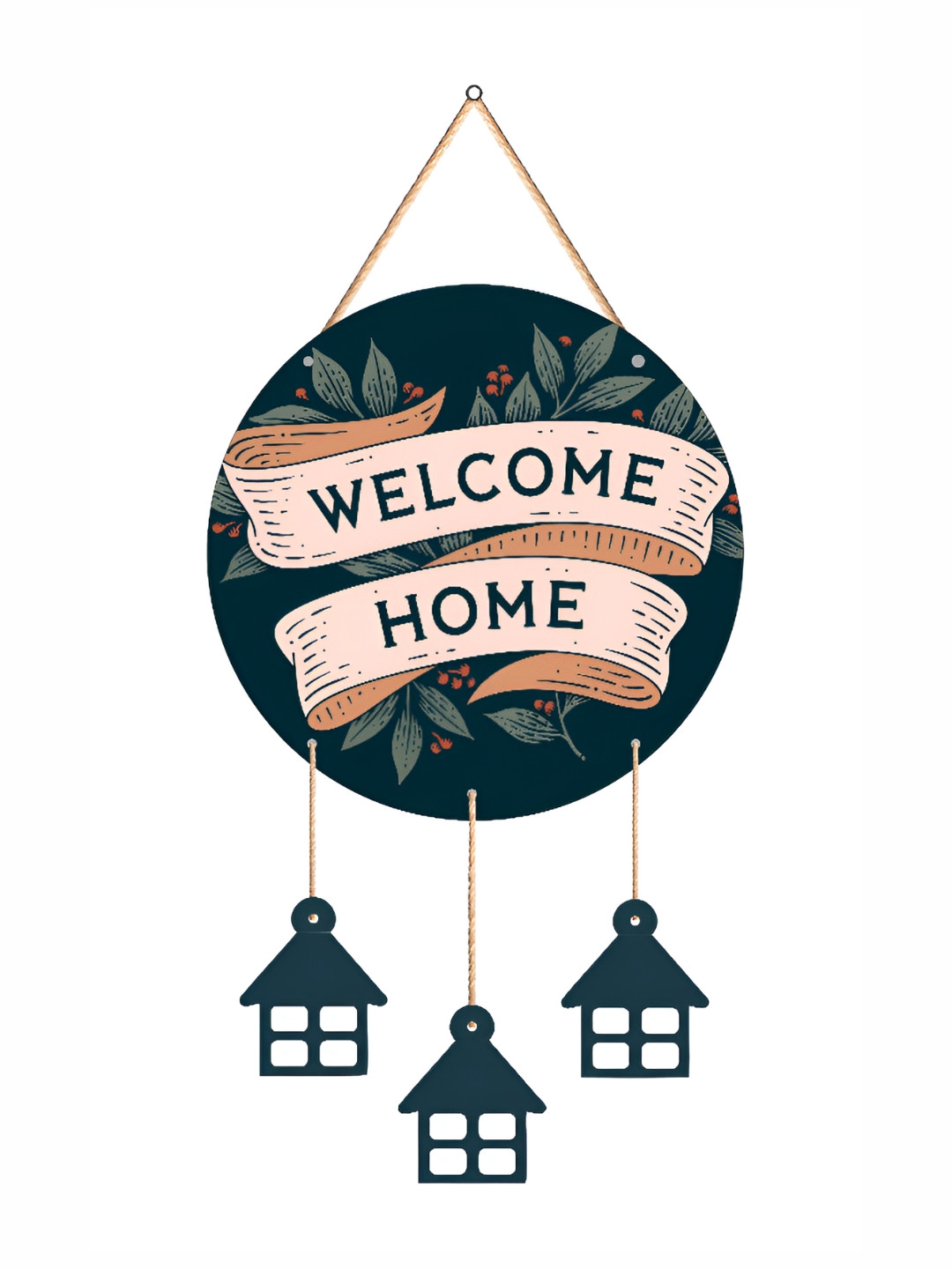 SAF Welcome Home Wood Matte Hanging Hall Wall Hangings-18In