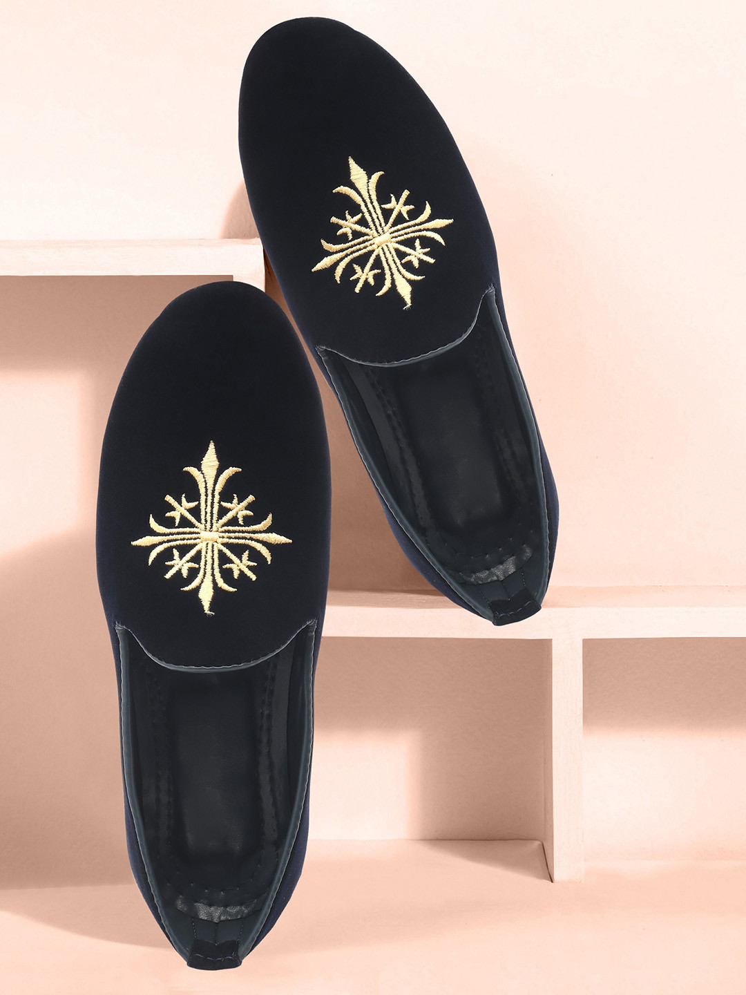 BAESD Boys Embellished Round Toe Loafers