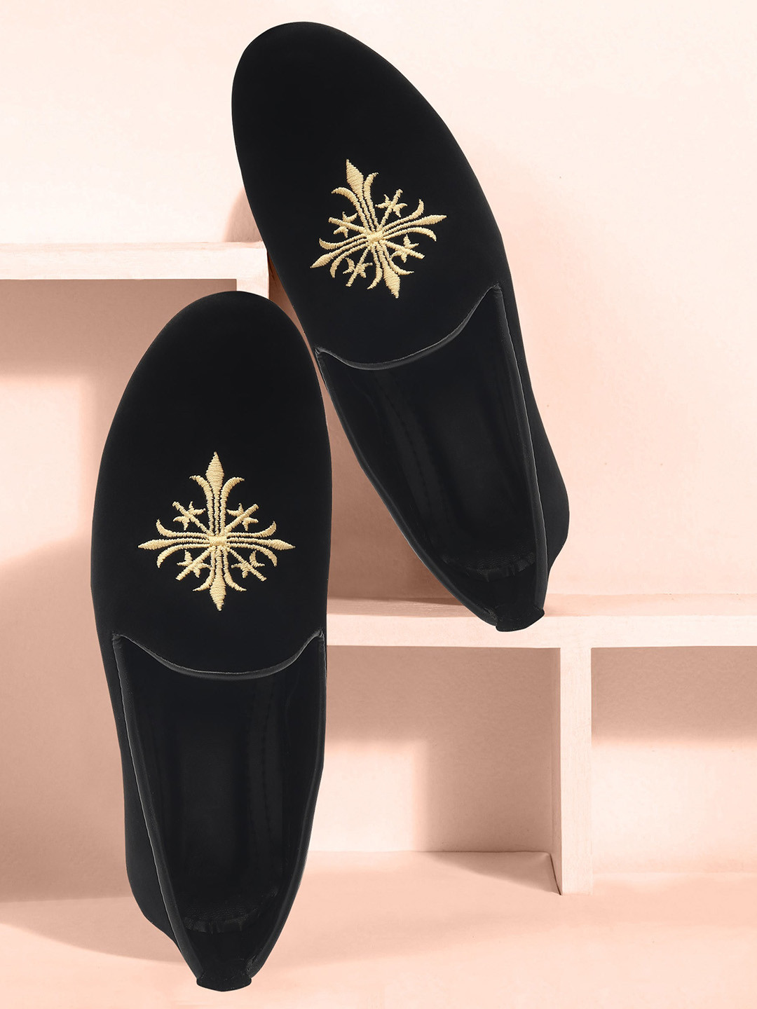 BAESD Boys Embellished Round Toe Loafers