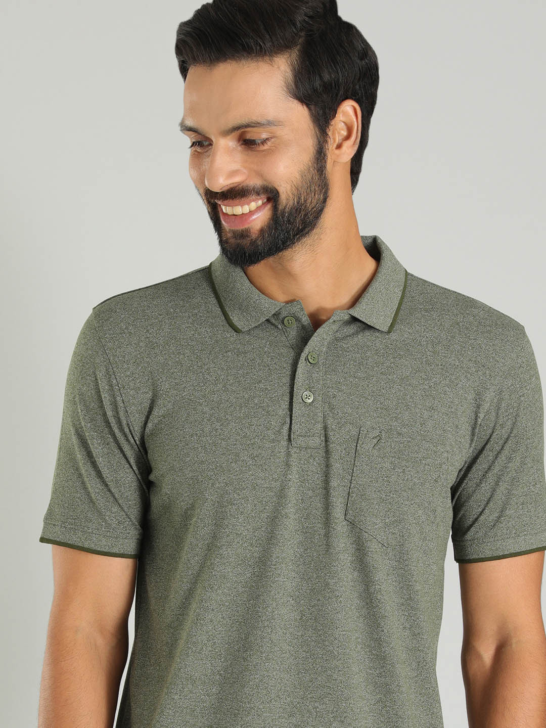 Indian Terrain Polo Collar Short Sleeves T-shirt