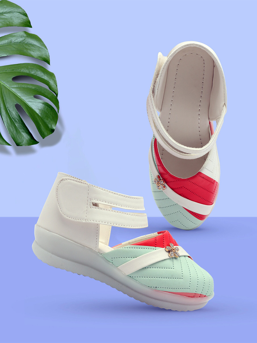 BAESD Girls Colourblocked Mary Jane