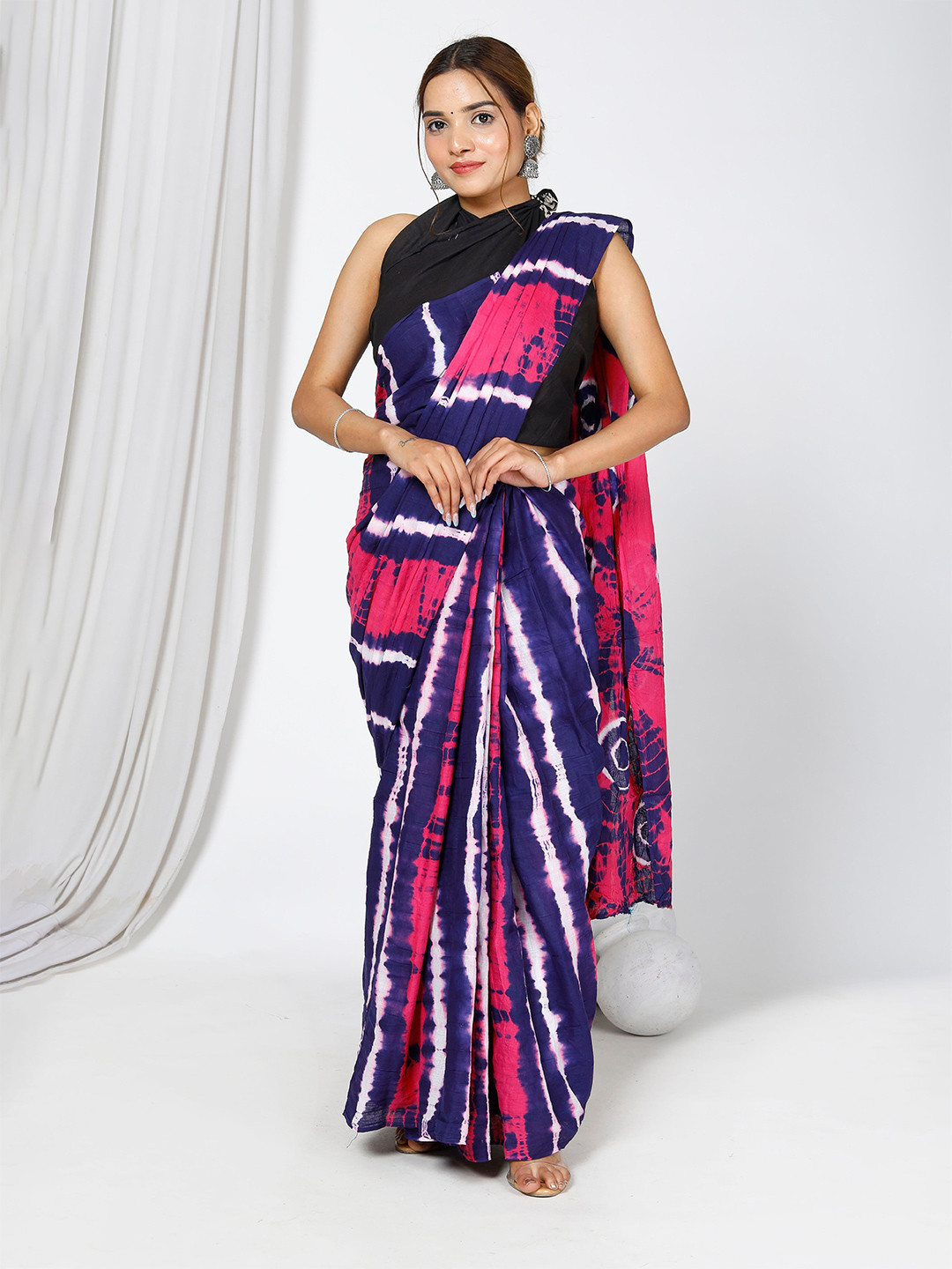 JAIPURI BLOCK PRINT Pure Cotton Bagru Saree