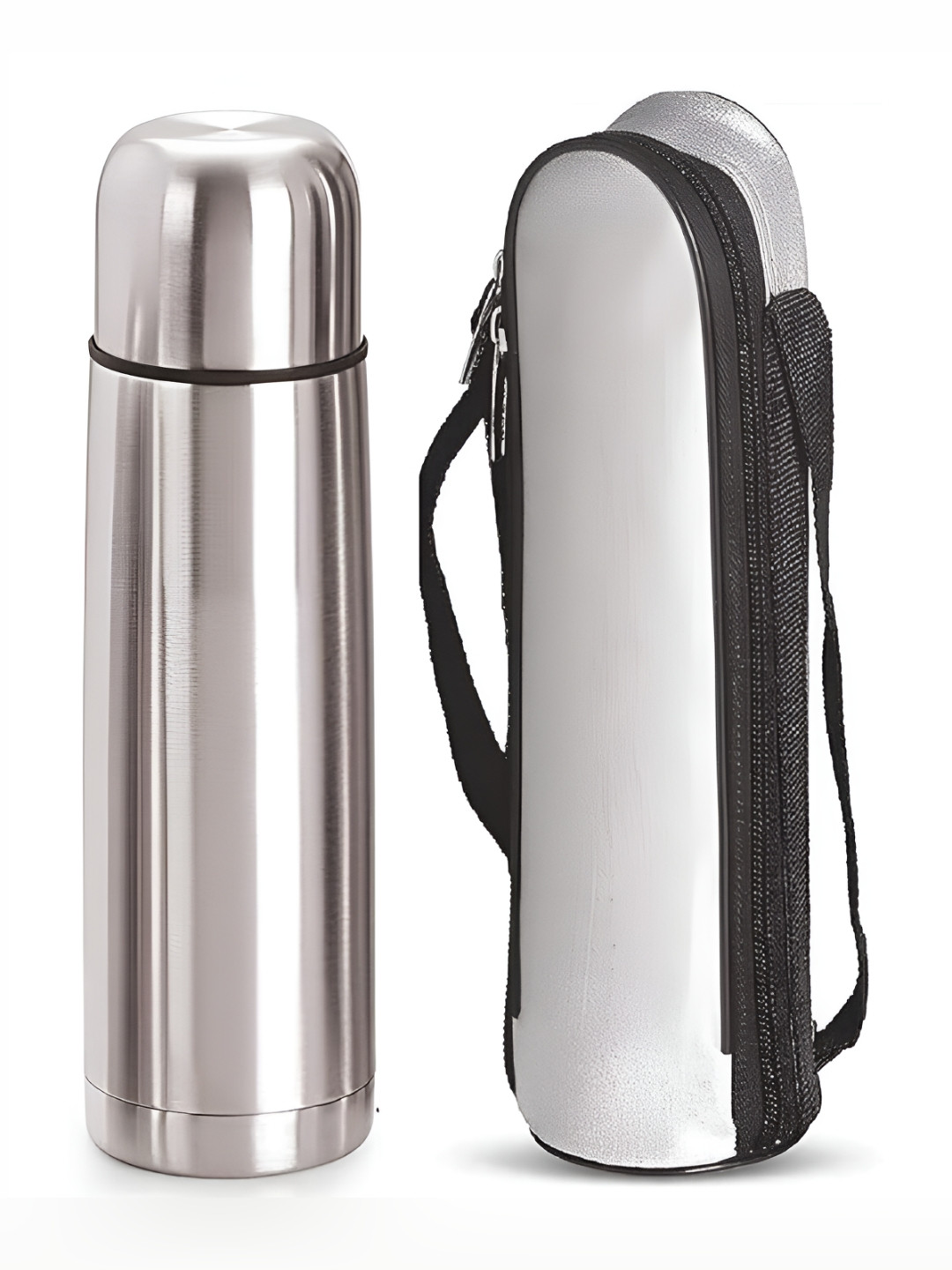 Bekner White Stainless Steel Spill Proof Flask - 500ml