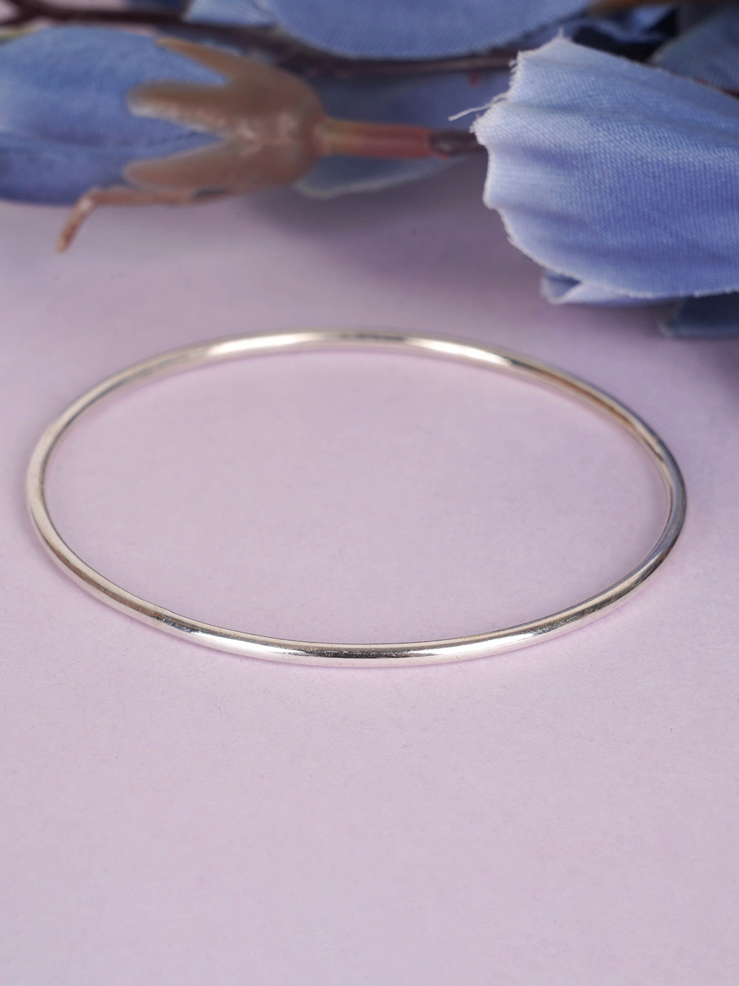 Shyle Sterling Silver Full Round Bangle