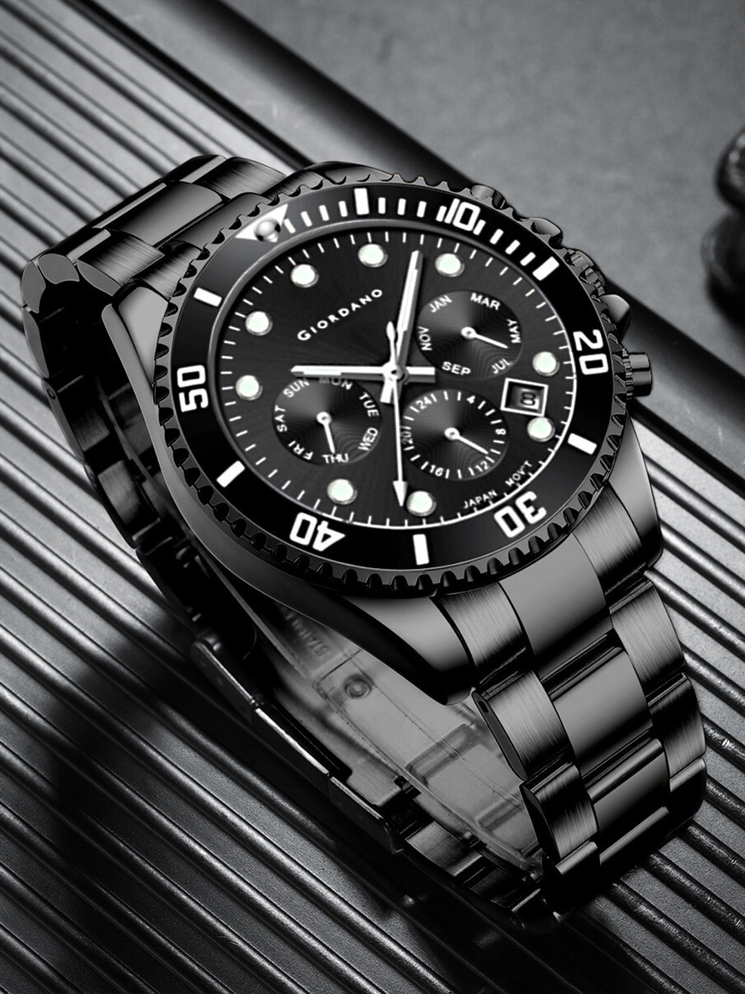 GIORDANO Men Bracelet Style Straps Analogue Multi Function Watch GZ-50085-55