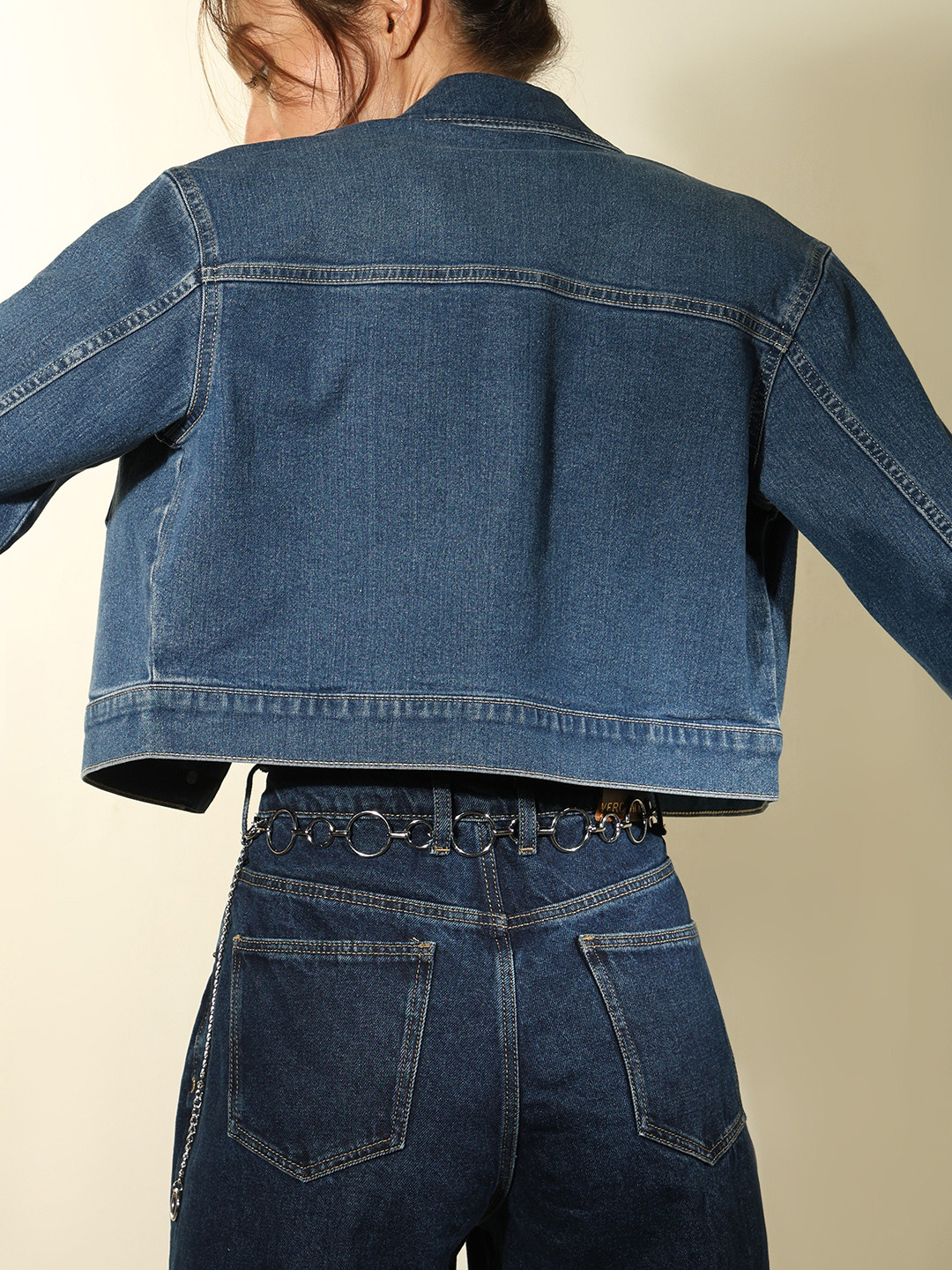 Vero Moda Metal Textured Slim Belt