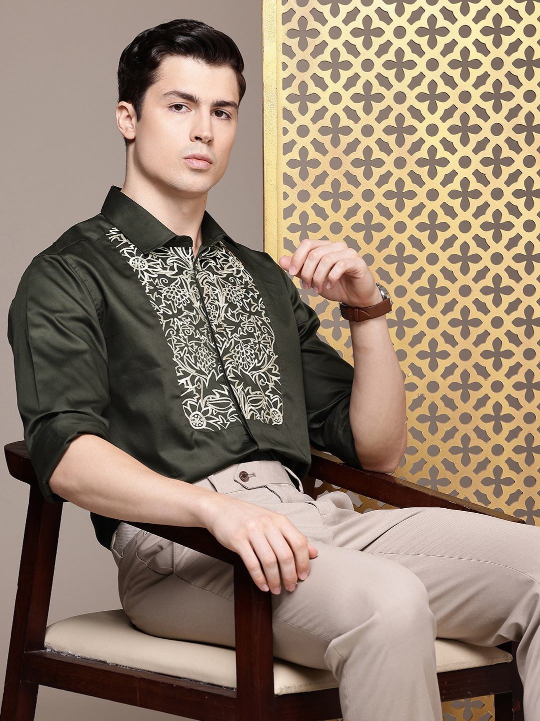 House of Pataudi Red Carpet Party Shirt