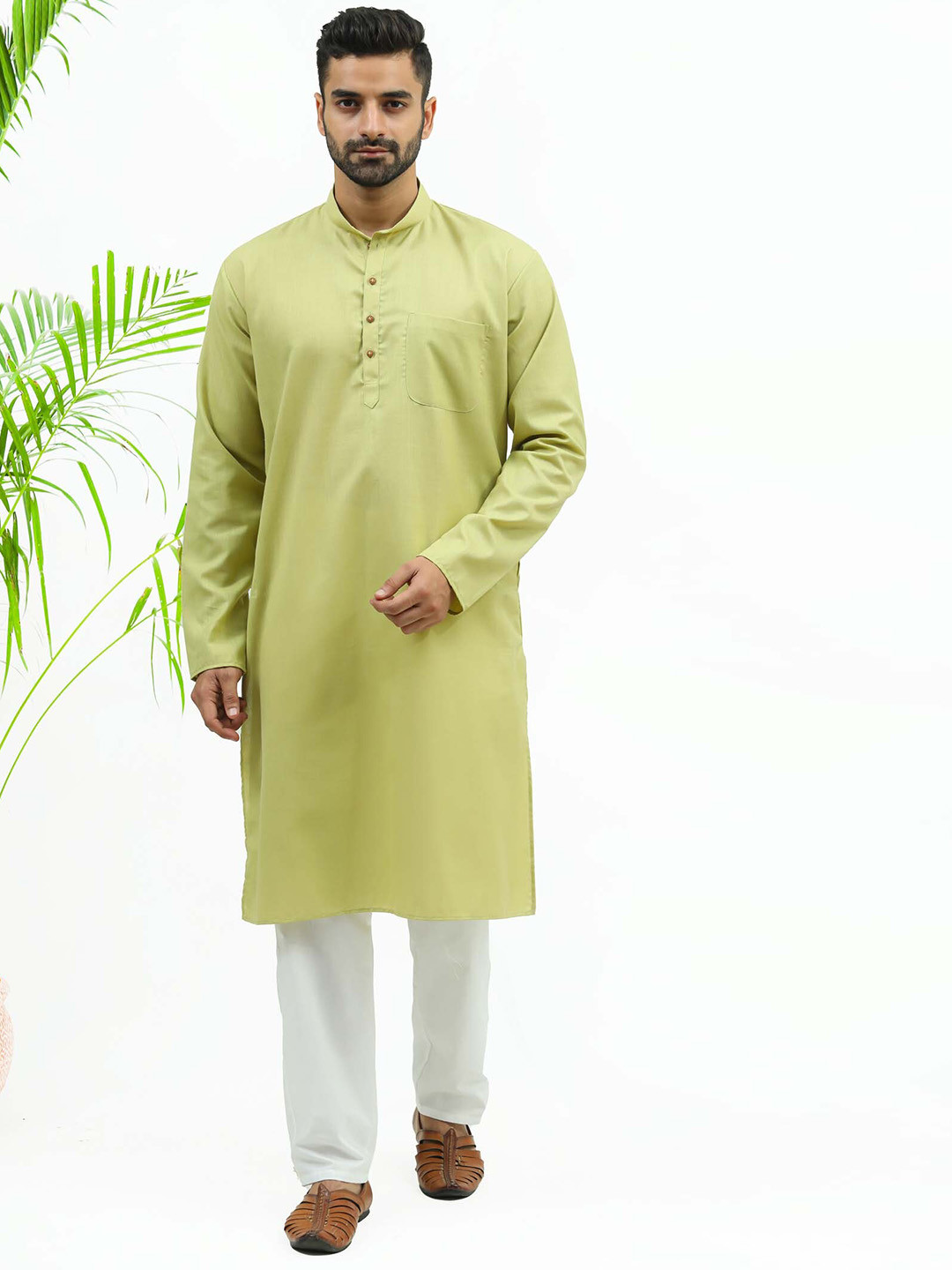 BLUESAANCHI Regular Kurta with Trousers