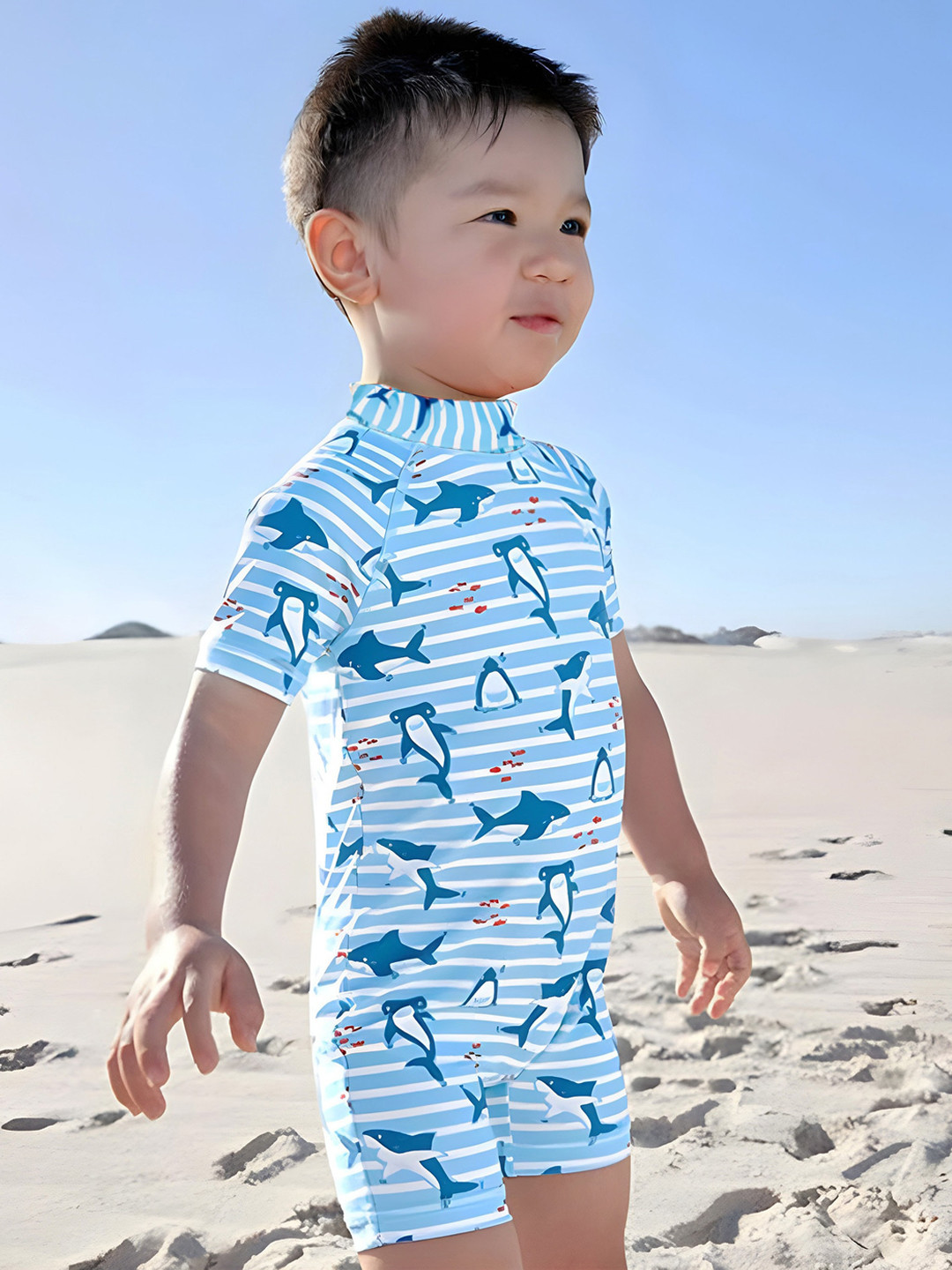 Baby Moo Kids Conversational Printed Swimwear