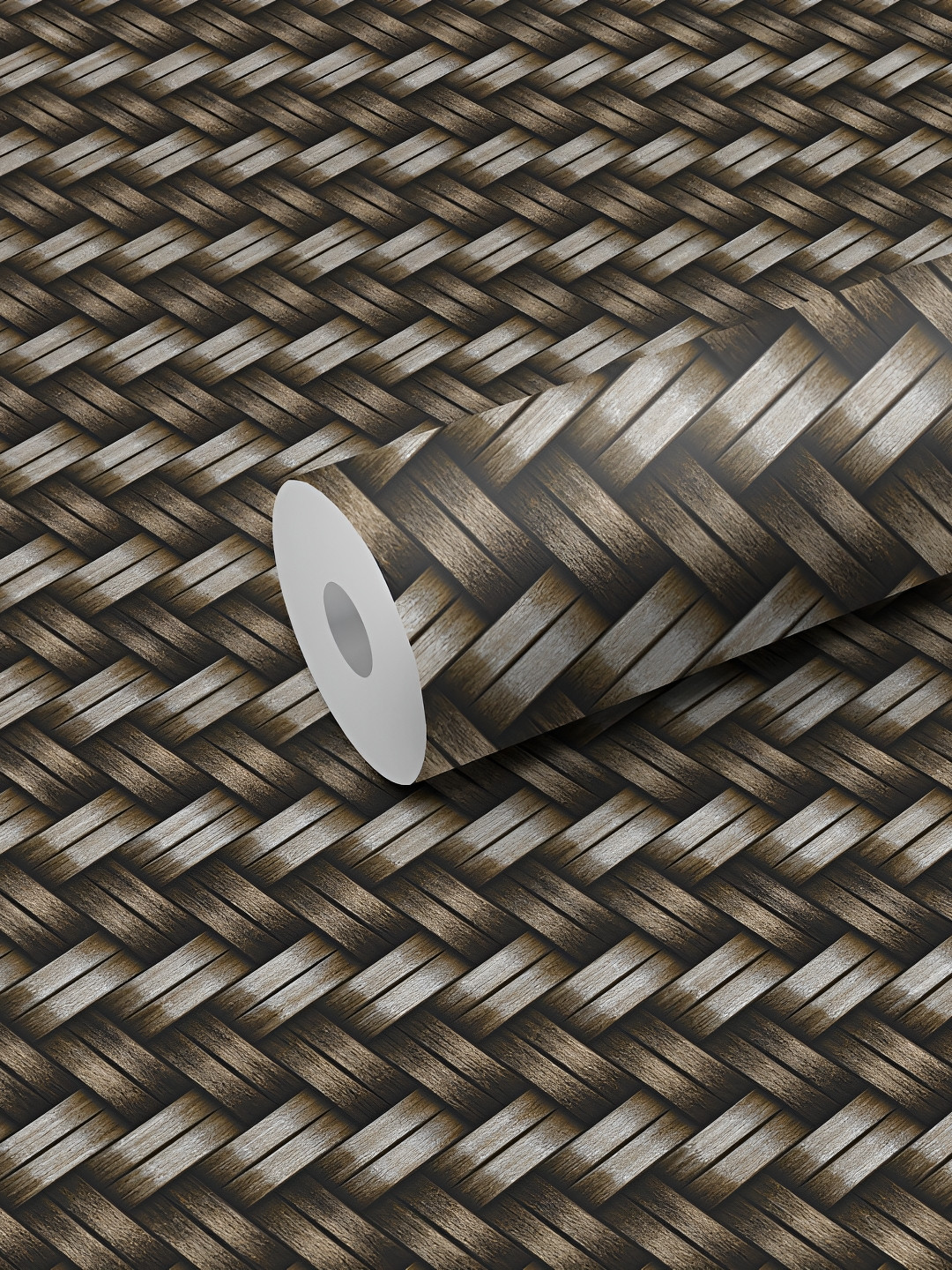WALLWEAR Black & Grey Printed Self Adhesive Wallpaper